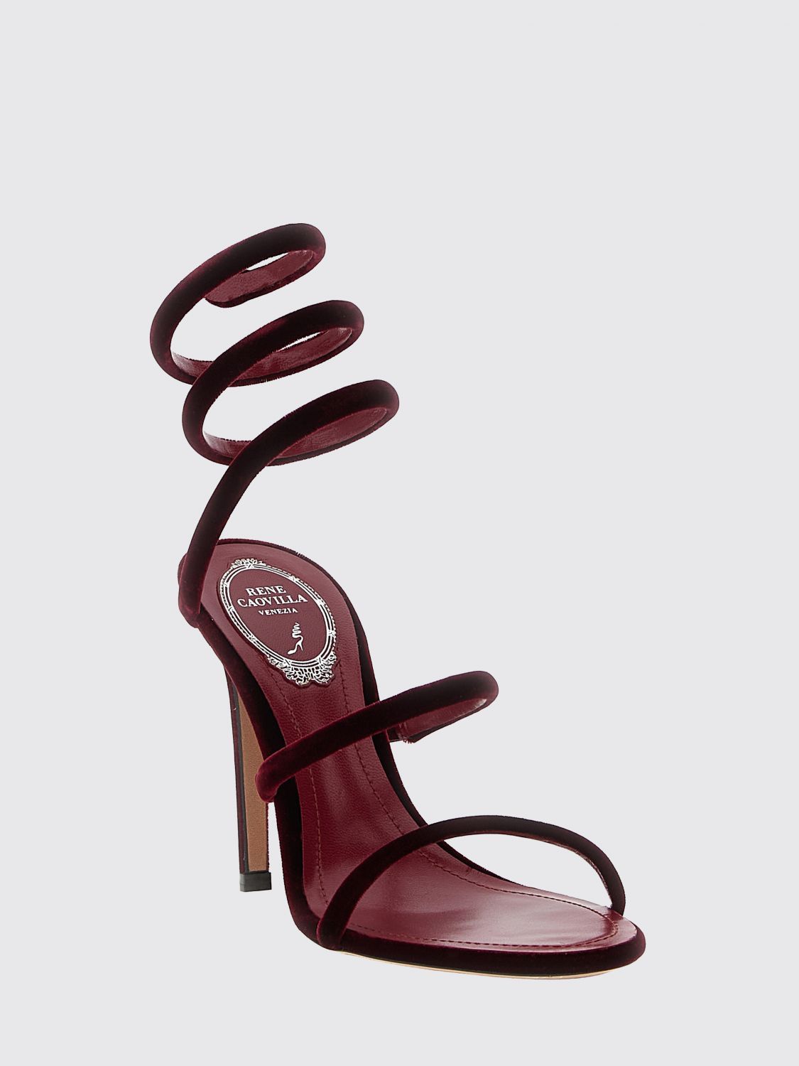 Rene Caovilla Heeled Sandal Woman Burgundy, Women's (Size 5.5) — image 2 of 3