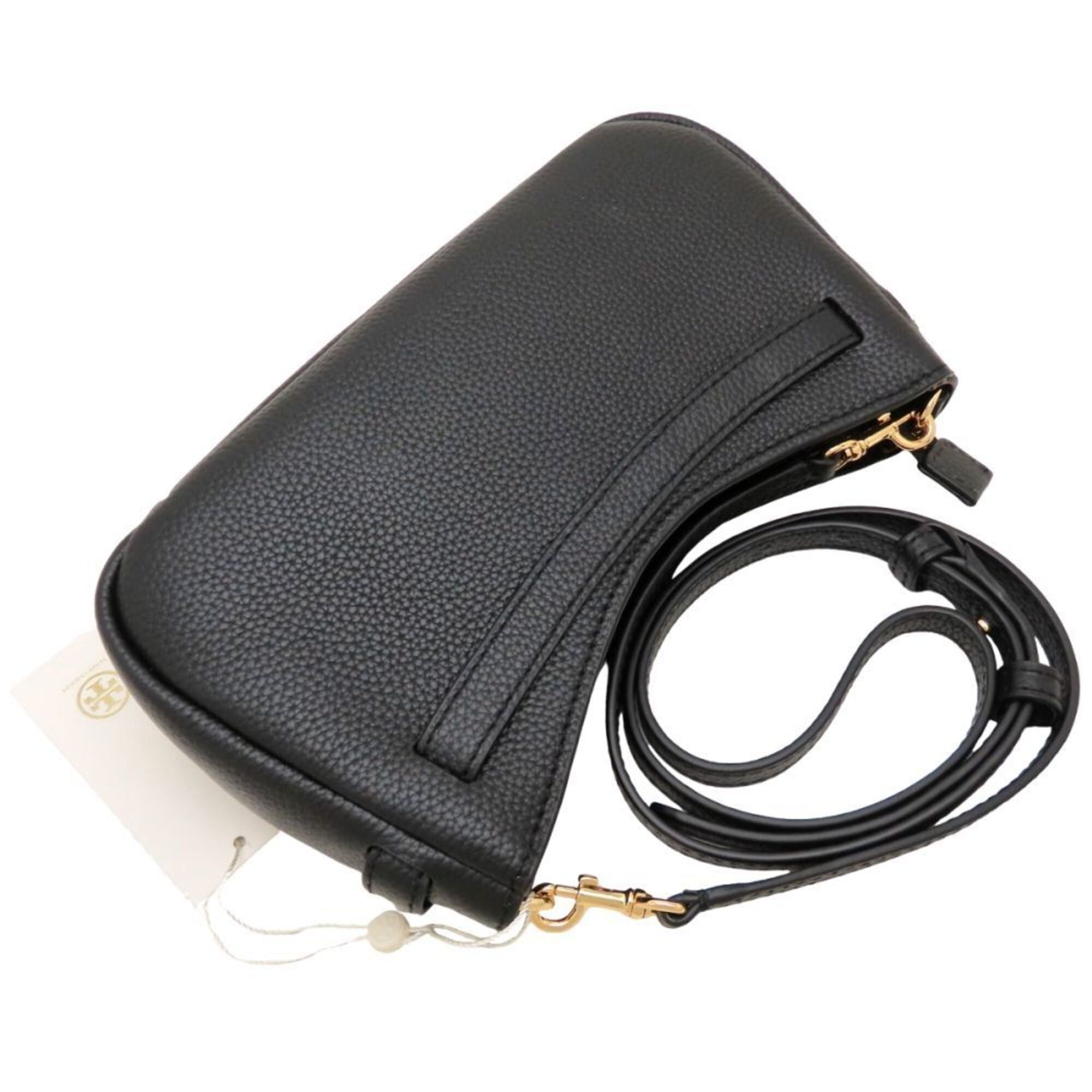 Tory Burch Tory Burch ROMY ZIP TOP CROSSBODY 179955 Shoulder Bag, Leather, Black, Women's 353438 Size ONE SIZE - 5 Thumbnail