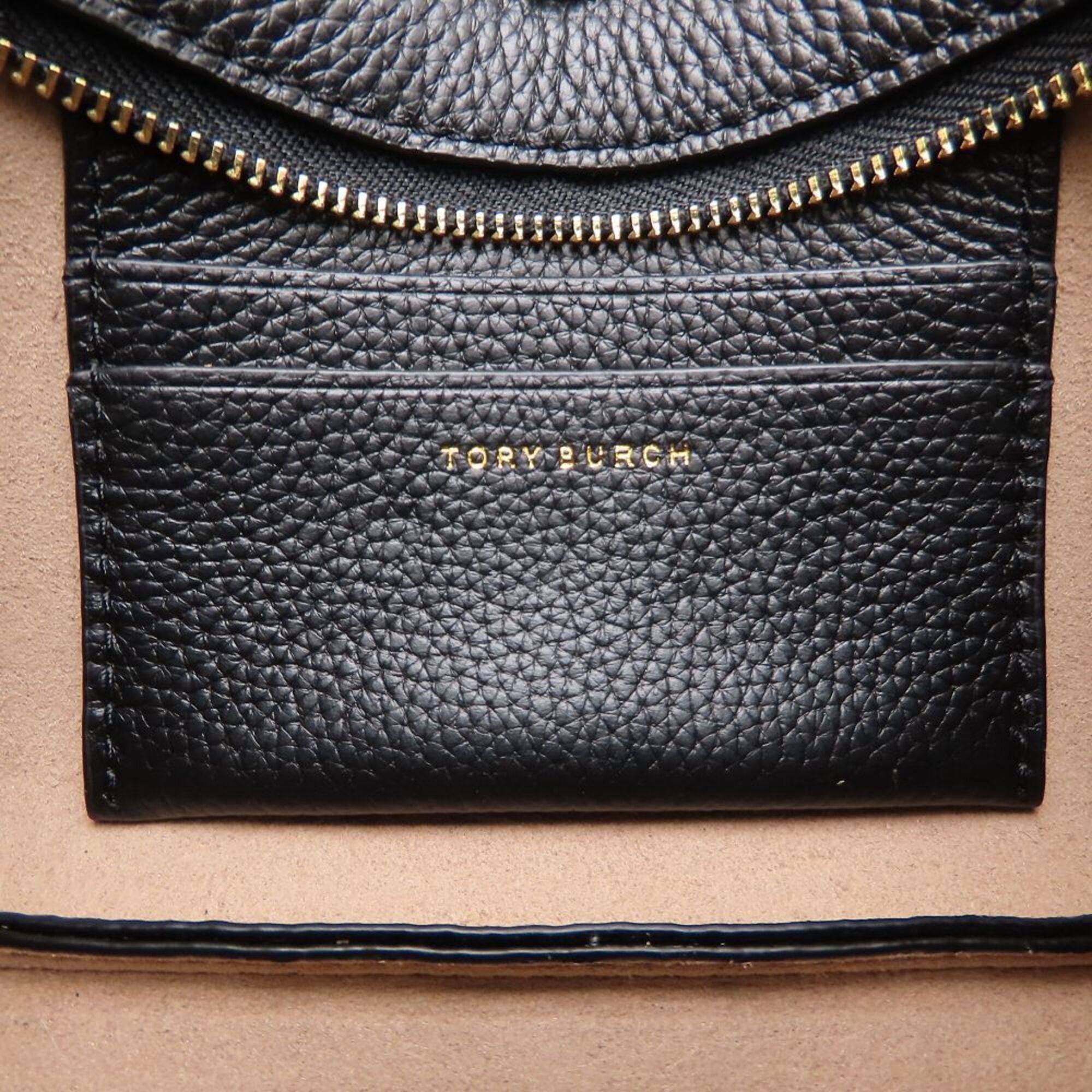 Tory Burch Tory Burch ROMY ZIP TOP CROSSBODY 179955 Shoulder Bag, Leather, Black, Women's 353438 Size ONE SIZE - 9 Thumbnail