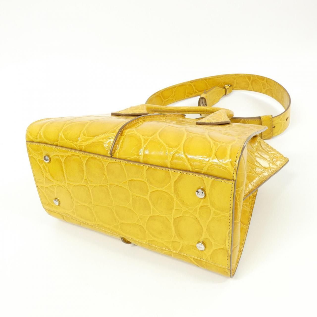 Tod's Tod's Holly Leather Handbag Leather Crossbody Bag Xbwaona0200occg407 Duty Free For Usa in Yellow, Women's — image 2 of 6
