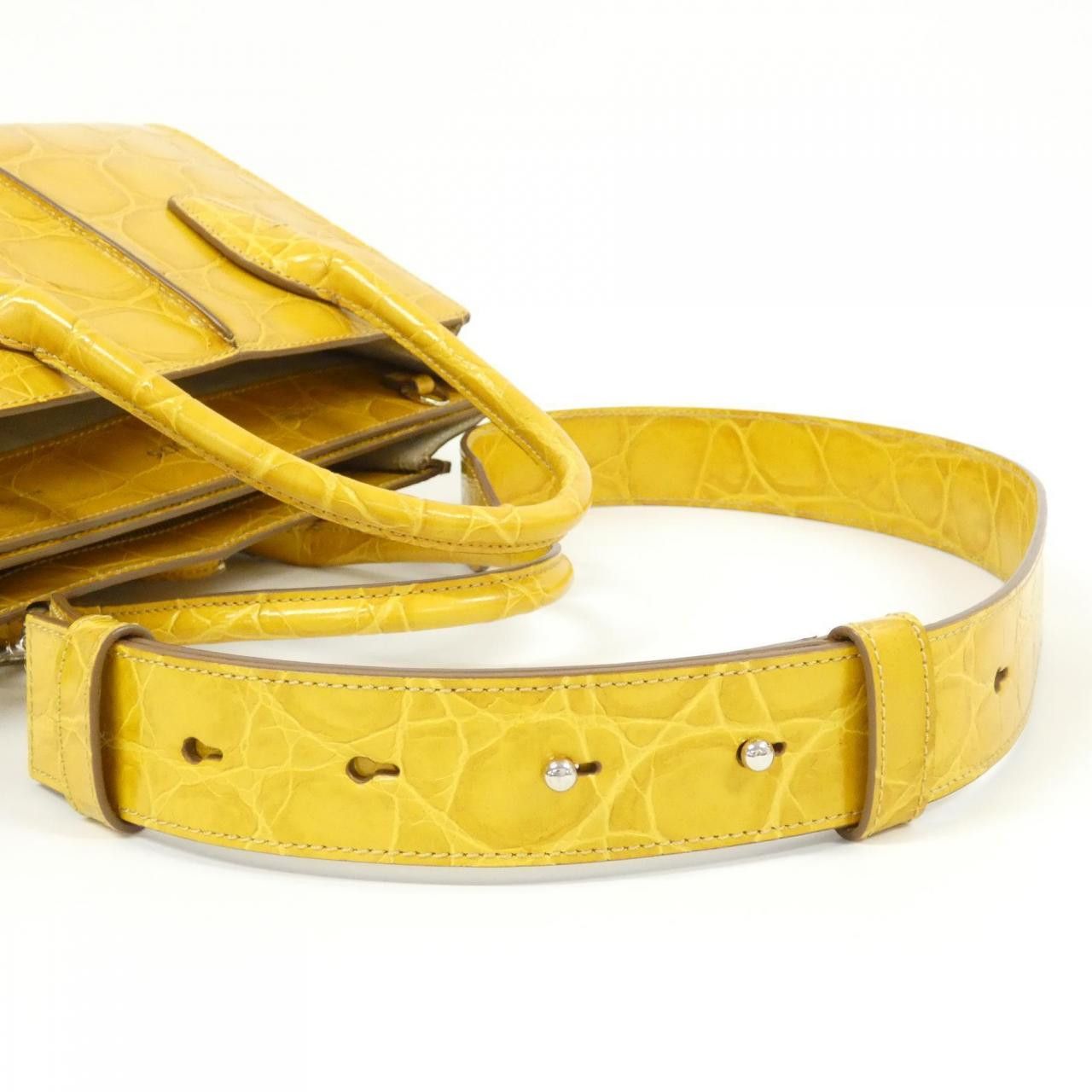 Tod's Tod's Holly Leather Handbag Leather Crossbody Bag Xbwaona0200occg407 Duty Free For Usa in Yellow, Women's — image 4 of 6
