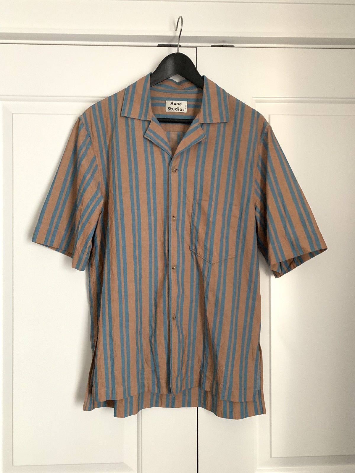 Acne Studios Acne Studios Simon Striped Shirt Size US S / EU 44-46 / 1 - 1 Preview