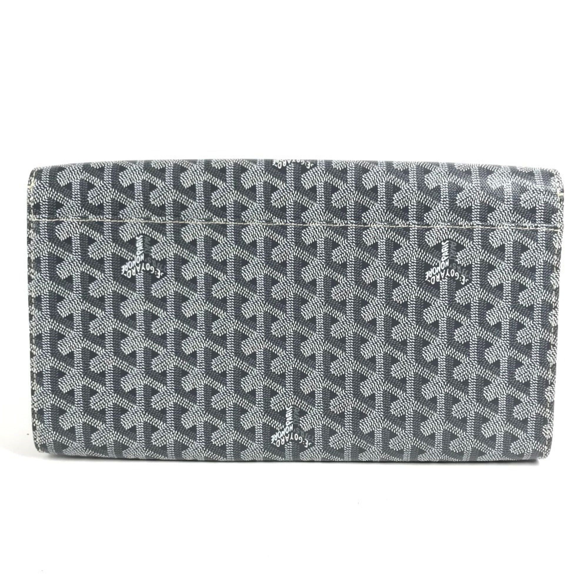 Goyard GOYARD Monte Carlo Bag, Flap Handbag, Pouch, Clutch Leather, Men's/Women's, Gray, Like New Size ONE SIZE - 2 Thumbnail