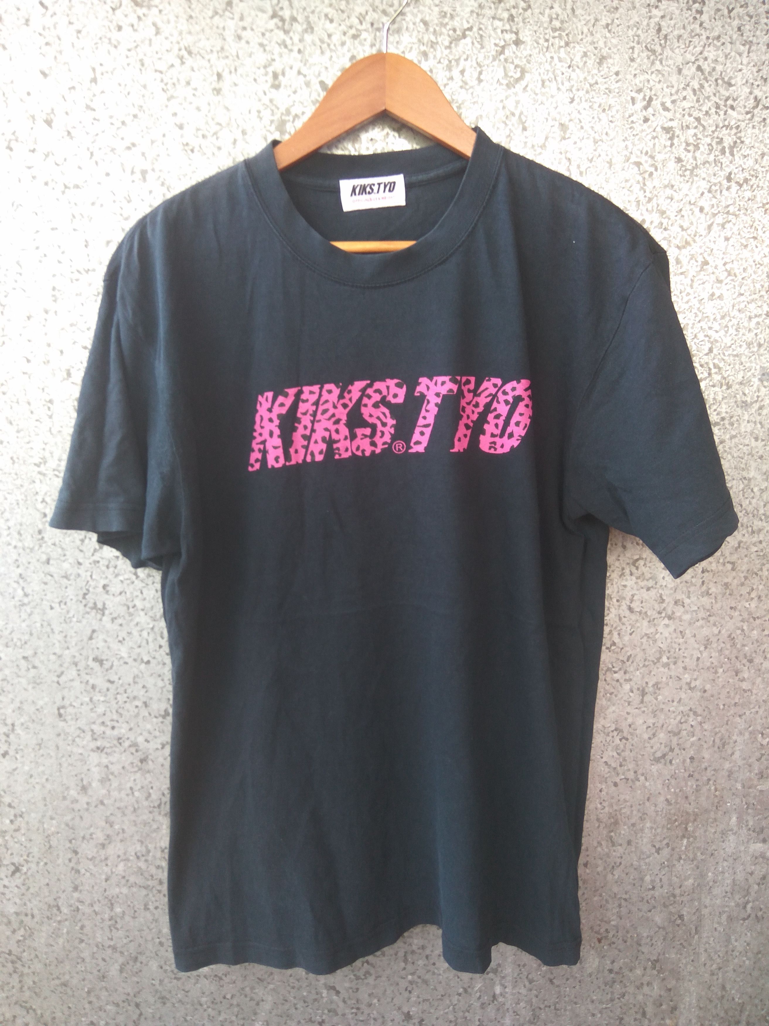 Japanese Brand t shirt Kiks tyo spell out tee hysteria
