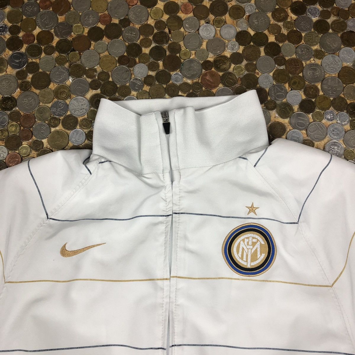 Nike Nike zip sweatshirt Inter Mediolan football Size US M / EU 48-50 / 2 - 2 Thumbnail