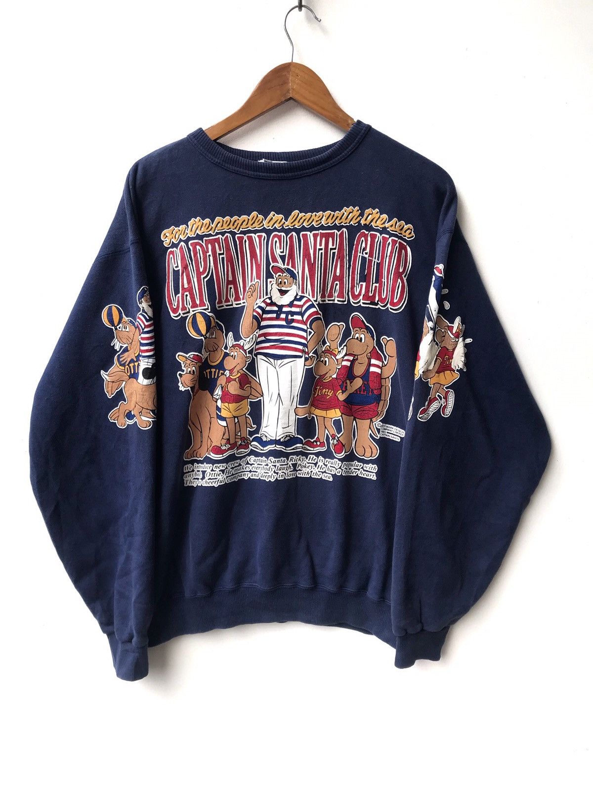 Vintage VINTAGE CARTOON SWEATSHIRT CAPTAIN SANTA AND THE GANG Size US M / EU 48-50 / 2 - 1 Thumbnail