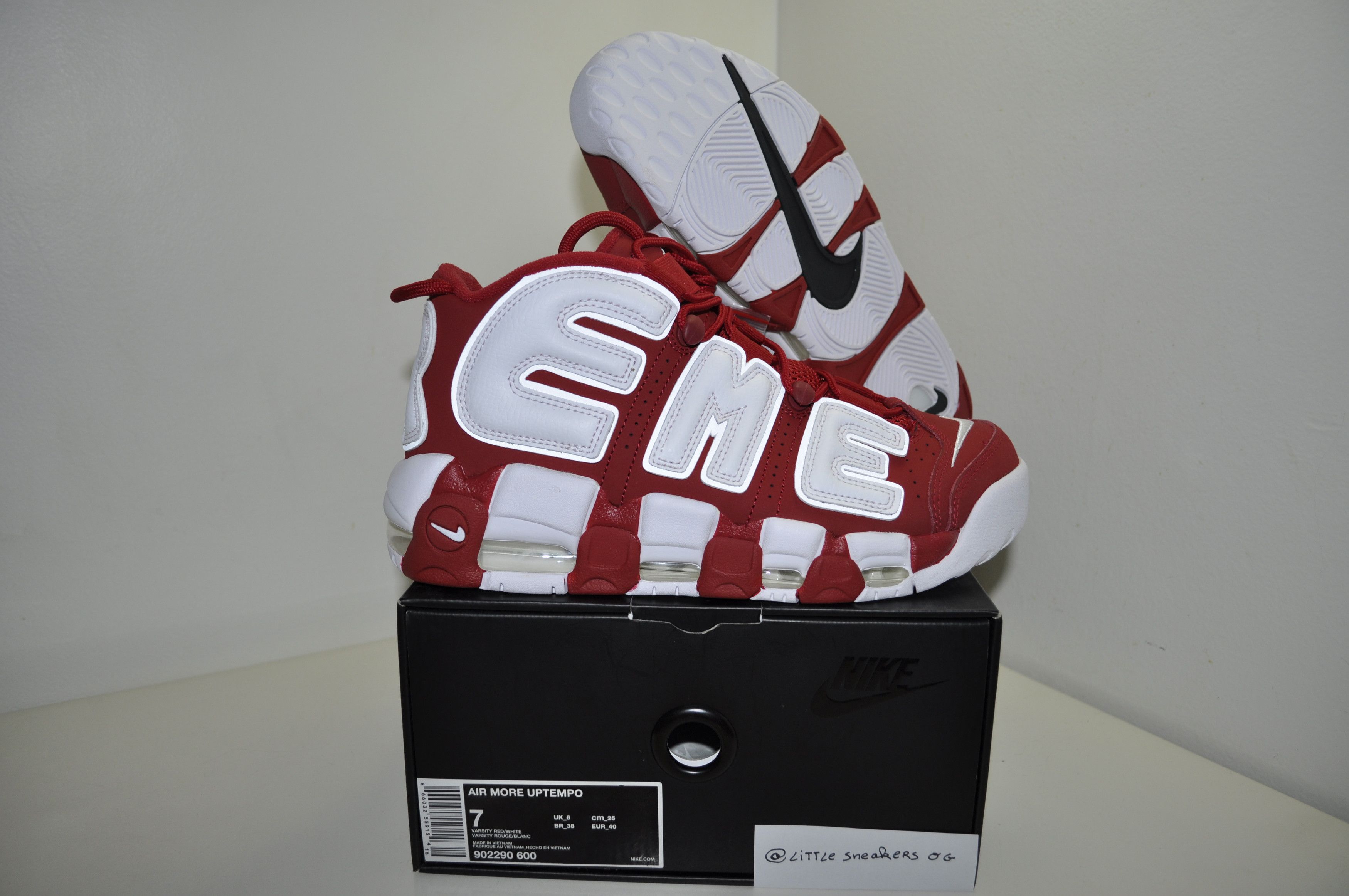 Nike Air More Uptempo Supreme Suptempo Red