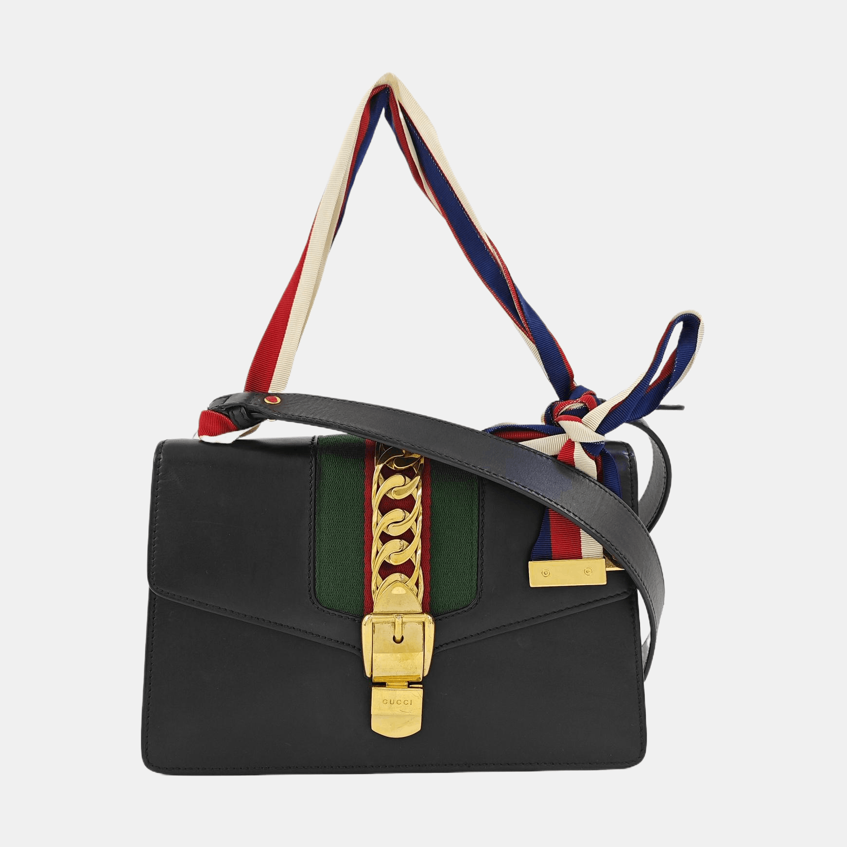 Gucci Gucci Sylvie Leather Shoulder Bag Size Small Size ONE SIZE - 8 Thumbnail