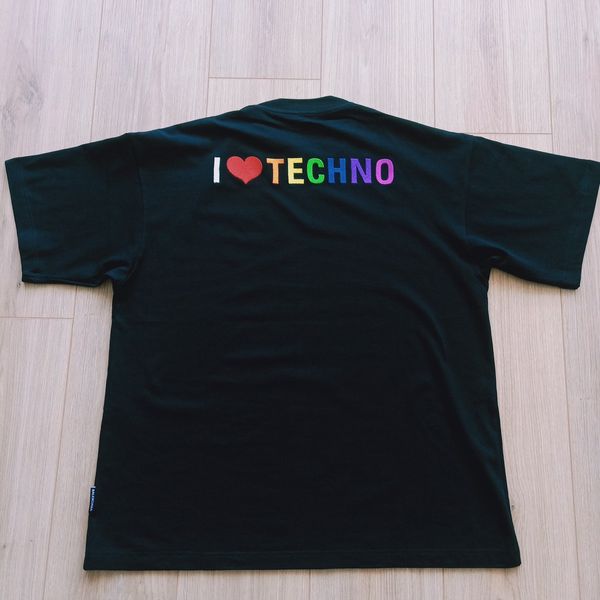 Balenciaga i love discount techno t shirt