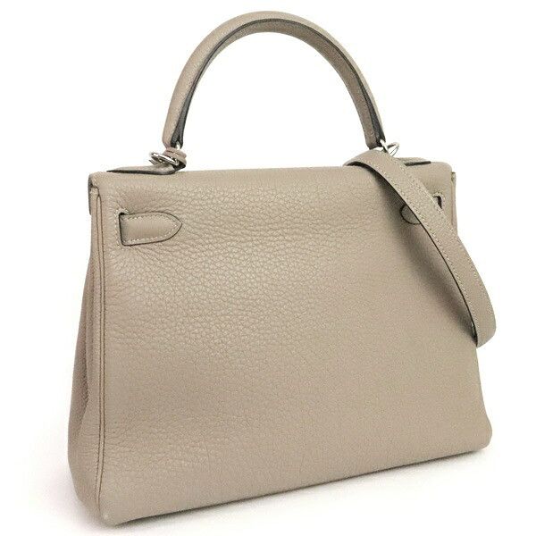 Hermes HERMES Kelly 28 Retourne Handbag Gray Size ONE SIZE - 2 Thumbnail