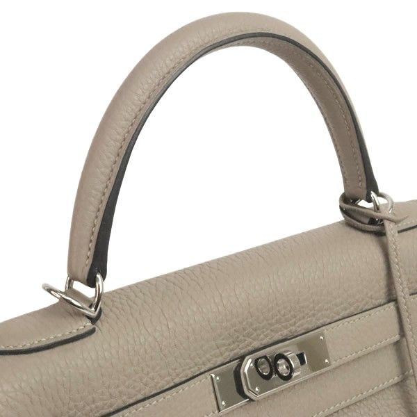 Hermes HERMES Kelly 28 Retourne Handbag Gray Size ONE SIZE - 5 Thumbnail