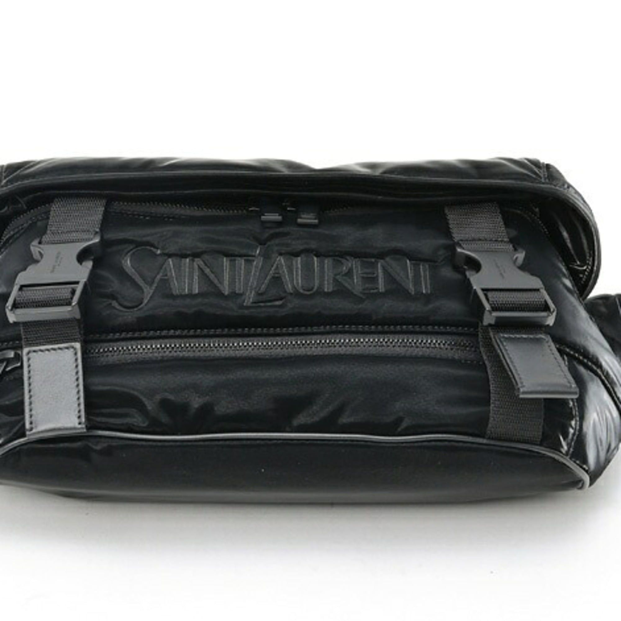 Saint Laurent Paris Saint Laurent body bag, model 758258, nylon, black. Size ONE SIZE - 4 Thumbnail