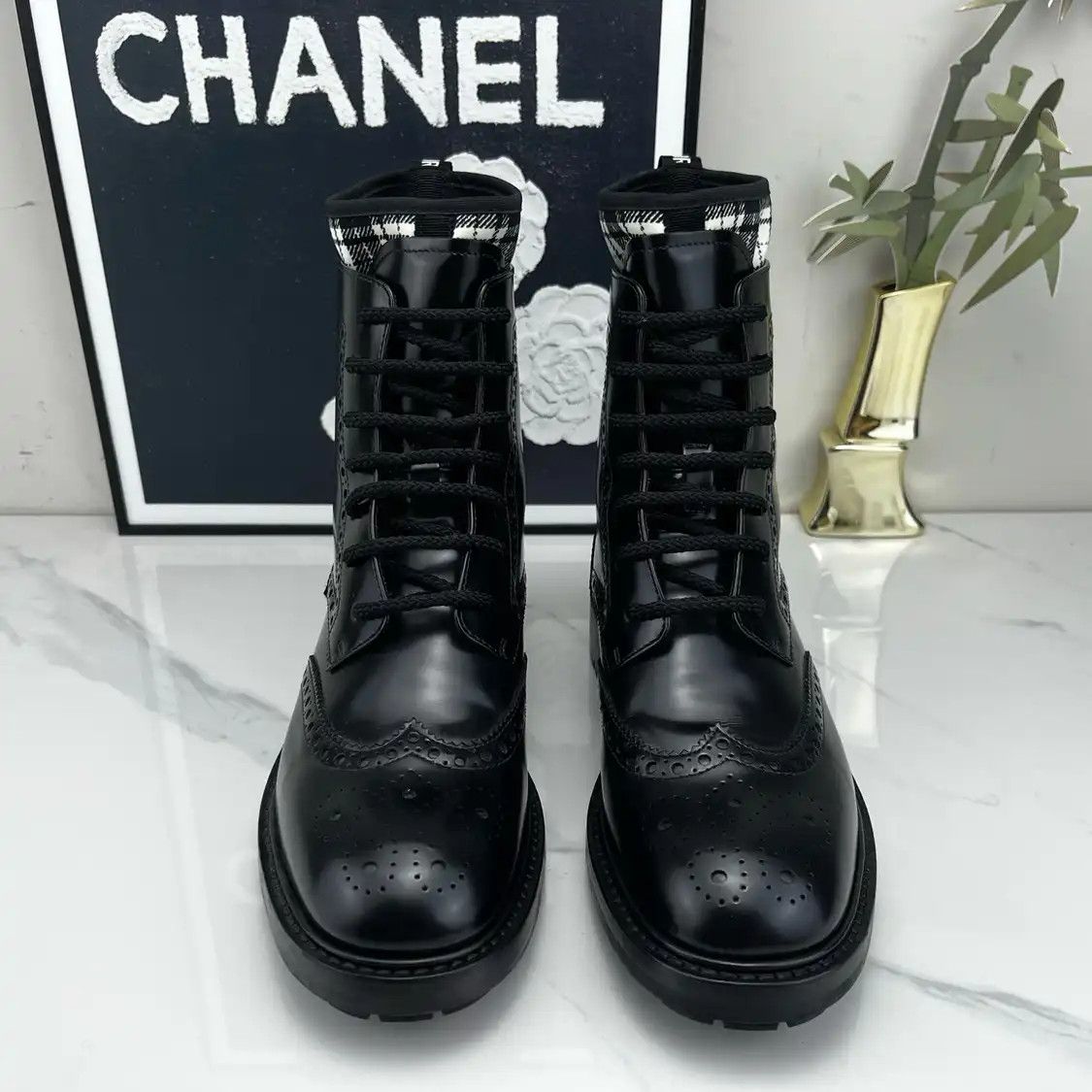 Dior DIOR black leather Women's ankle boots 36.5 Size US 6.5 / IT 36.5 - 2 Thumbnail