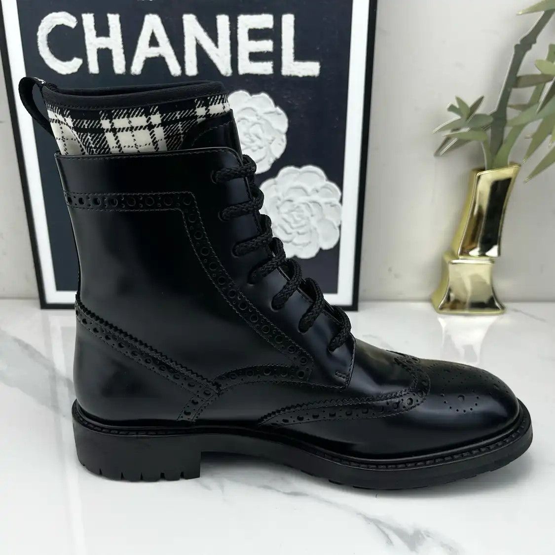 Dior DIOR black leather Women's ankle boots 36.5 Size US 6.5 / IT 36.5 - 5 Thumbnail