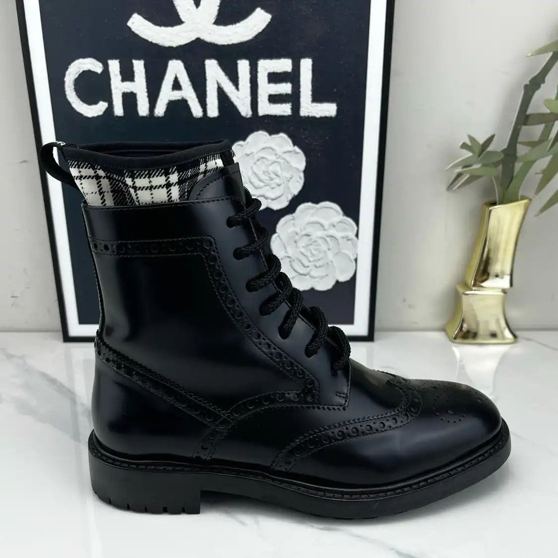 Dior DIOR black leather Women's ankle boots 36.5 Size US 6.5 / IT 36.5 - 6 Thumbnail