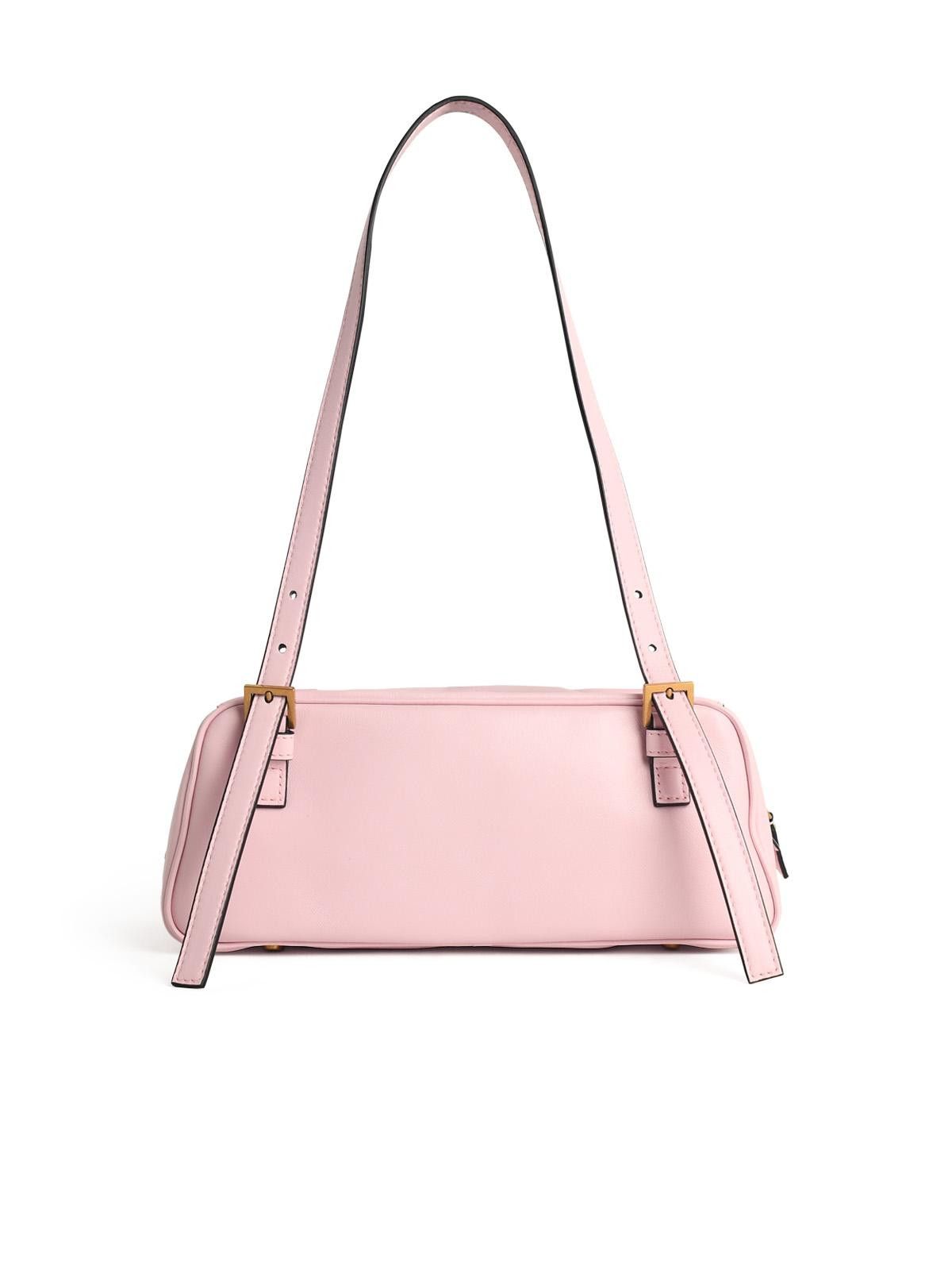 Versace VERSACE 'Emblème' Pink Nappa Leather Bowling Bag Size ONE SIZE - 3 Thumbnail