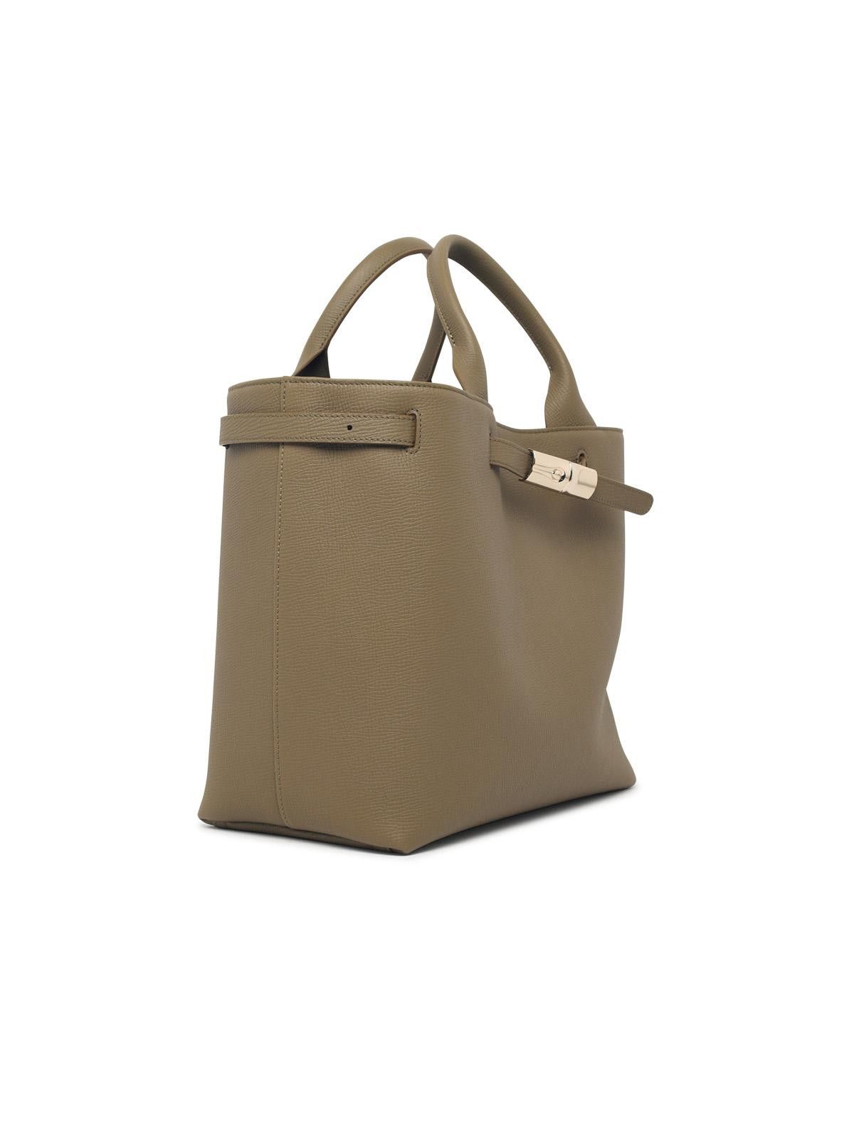 Longchamp LONGCHAMP 'L Le Smart' Leather 'Olive' Shopping Bag Size ONE SIZE - 2 Thumbnail