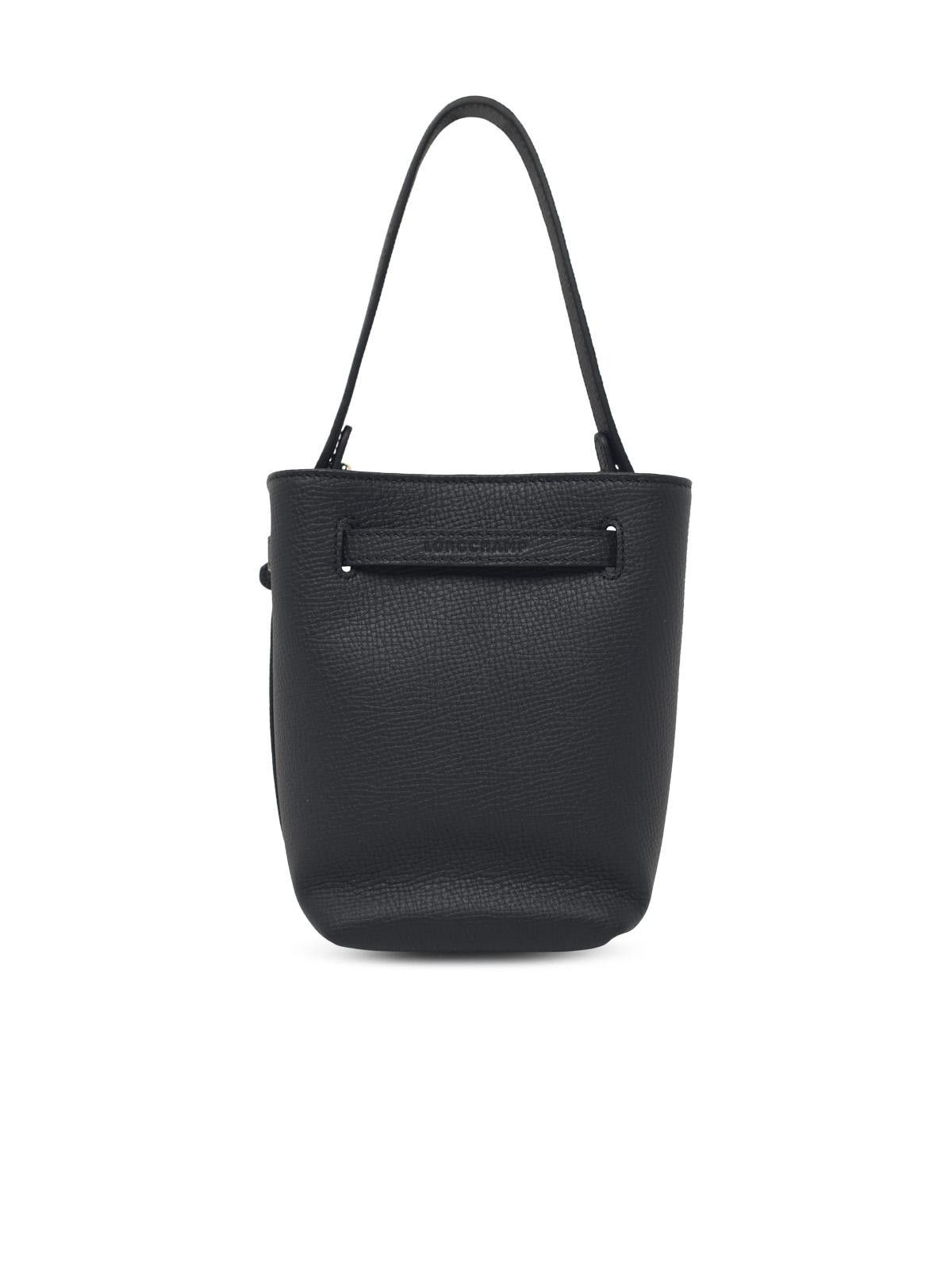 Longchamp LONGCHAMP 'Le Smart Flow' Black Leather Bag Size ONE SIZE - 3 Thumbnail