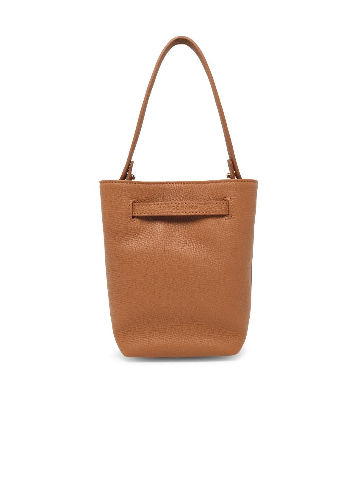 Longchamp LONGCHAMP 'Le Smart Flow' Brown Leather Bag Size ONE SIZE - 3 Thumbnail