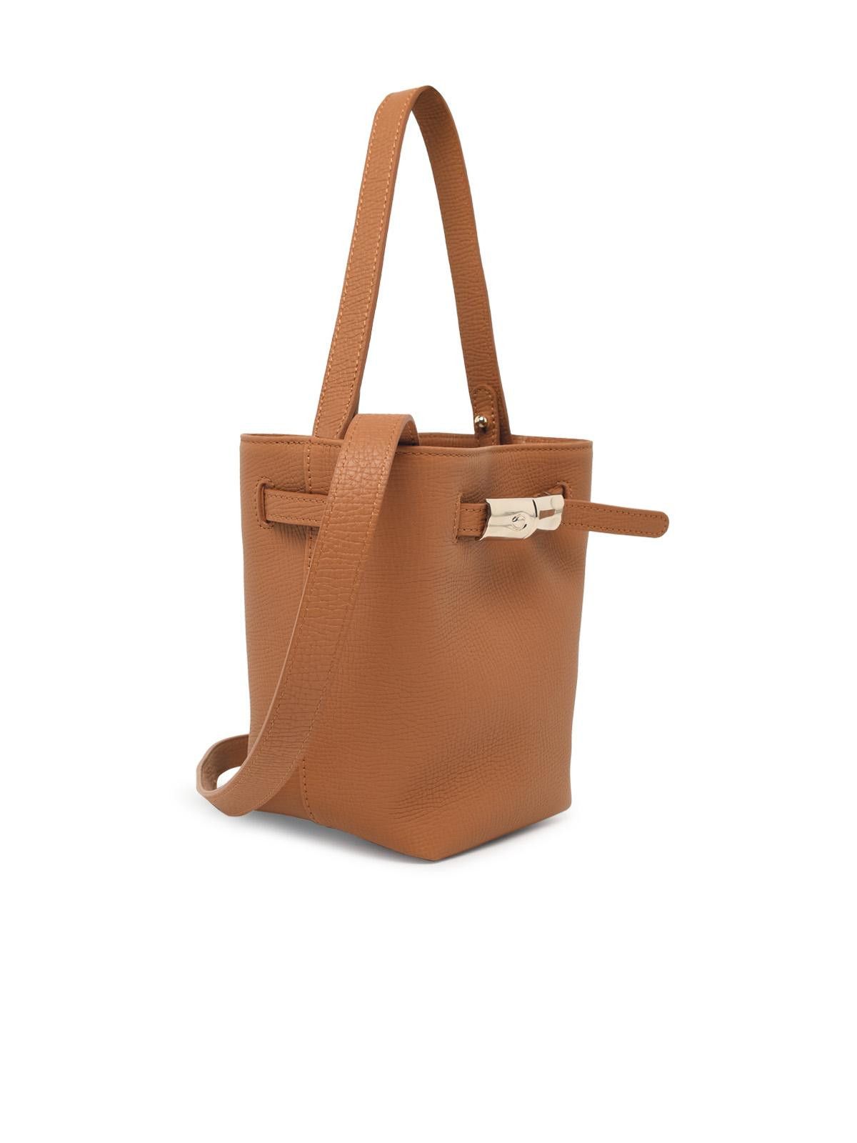 Longchamp LONGCHAMP 'Le Smart Flow' Brown Leather Bag Size ONE SIZE - 2 Thumbnail