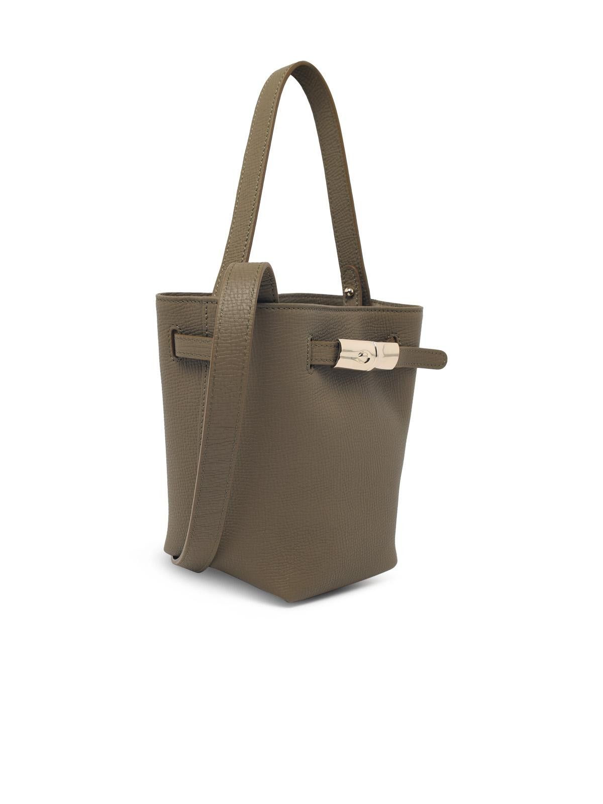 Longchamp LONGCHAMP 'Le Smart Flow' Green Leather Bag Size ONE SIZE - 2 Thumbnail
