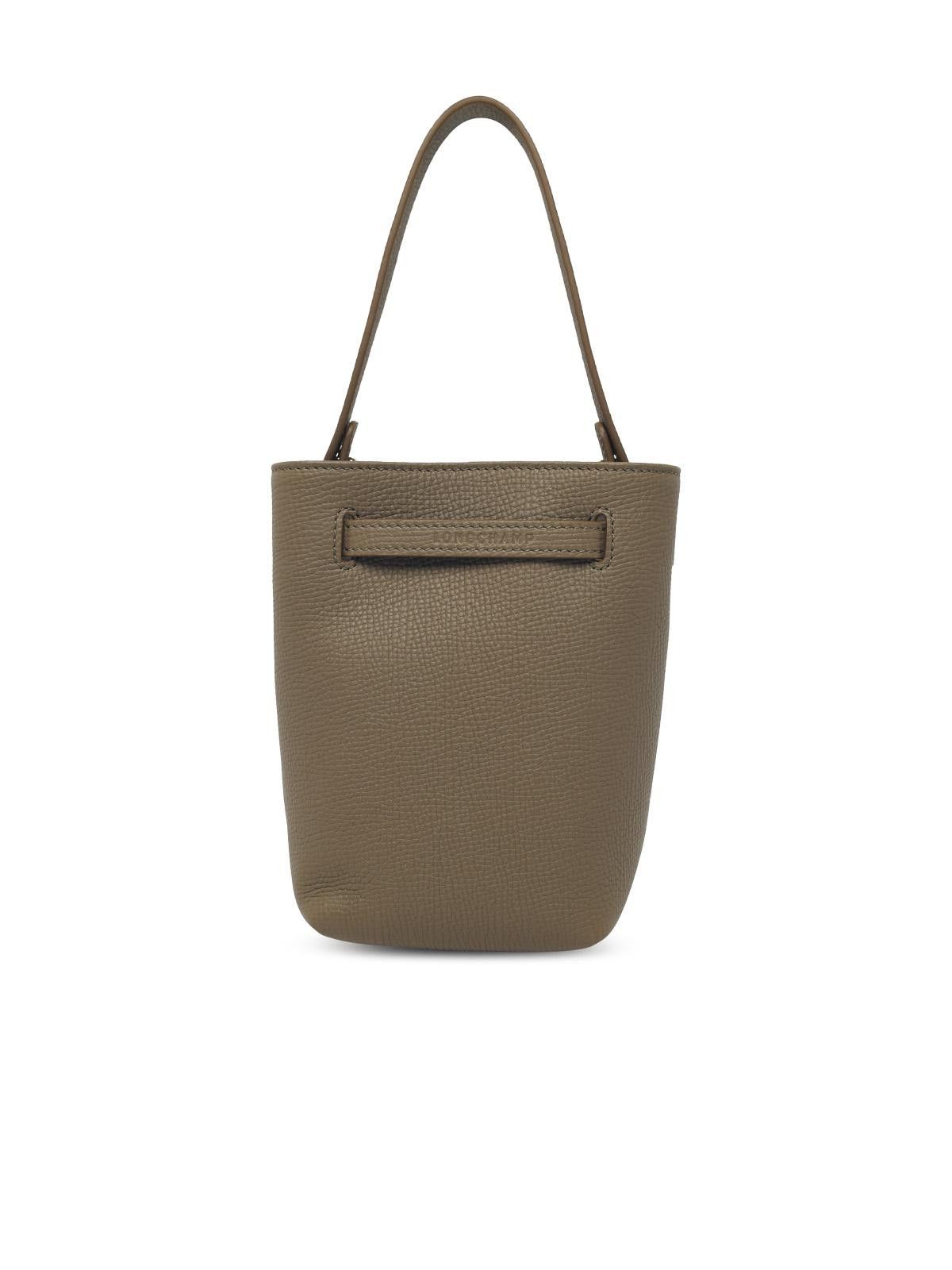 Longchamp LONGCHAMP 'Le Smart Flow' Green Leather Bag Size ONE SIZE - 3 Thumbnail