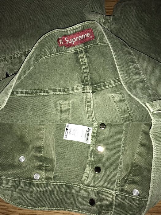 Supreme Supreme Washed Regular Jeans Olive | Grailed