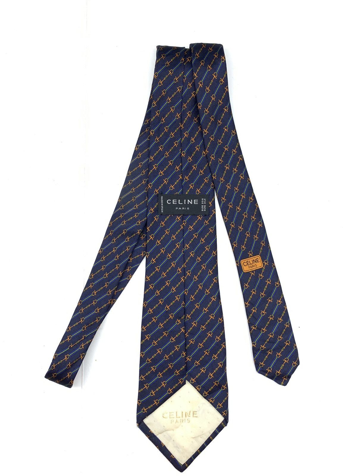 Celine × Designer Celine Silk Made In Italy Monogram Tie Size ONE SIZE - 4 Thumbnail