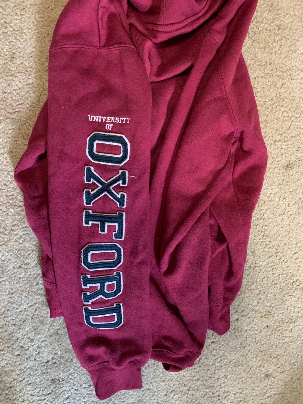 Vintage Oxford University Hoodie Sweatshirt Zip-Up Size US L / EU 52-54 / 3 - 6 Preview