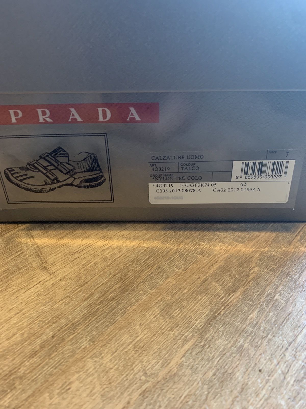 Prada Prada Sneakers Grey Red Size US 9 / EU 42 - 4 Thumbnail