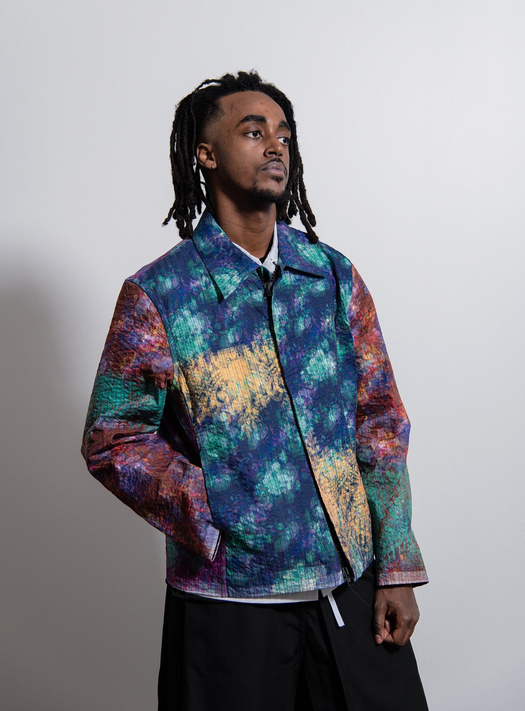 Craig Green SS19 VIBRATING FLORAL LINE STITCH WORKER JACKET | Grailed