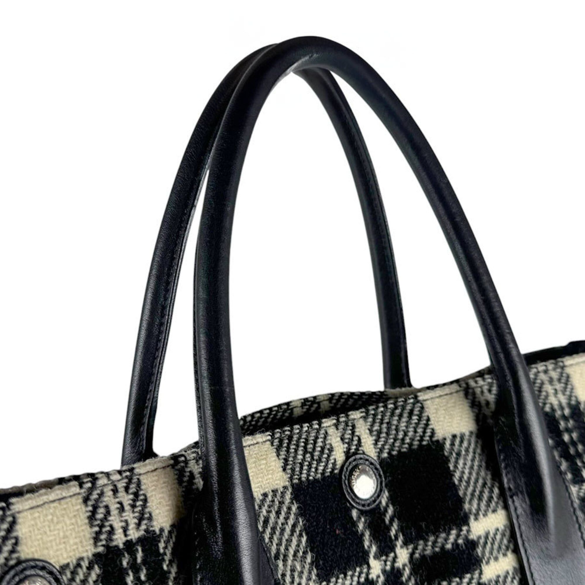 Saint Laurent Paris Saint Laurent Tote Bag Handbag Rive Gauche Noé N S Leather Cotton Black White Men's Women's 631682 z10659 Size ONE SIZE - 9 Thumbnail