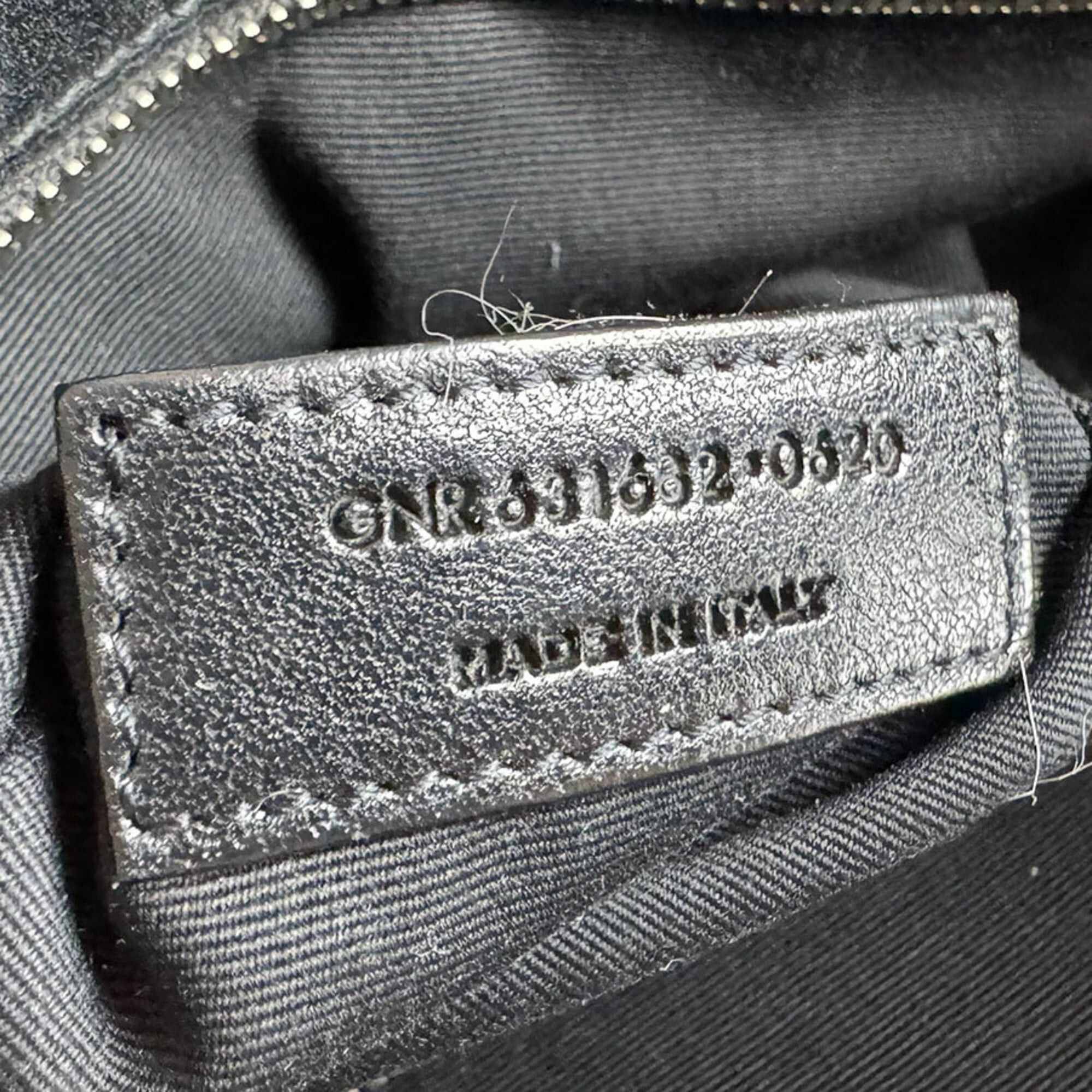 Saint Laurent Paris Saint Laurent Tote Bag Handbag Rive Gauche Noé N S Leather Cotton Black White Men's Women's 631682 z10659 Size ONE SIZE - 13 Thumbnail