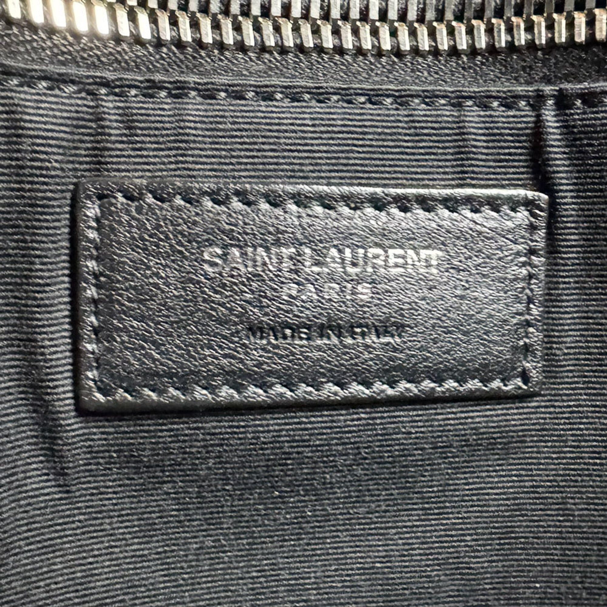 Saint Laurent Paris Saint Laurent Tote Bag Handbag Rive Gauche Noé N S Leather Cotton Black White Men's Women's 631682 z10659 Size ONE SIZE - 12 Thumbnail