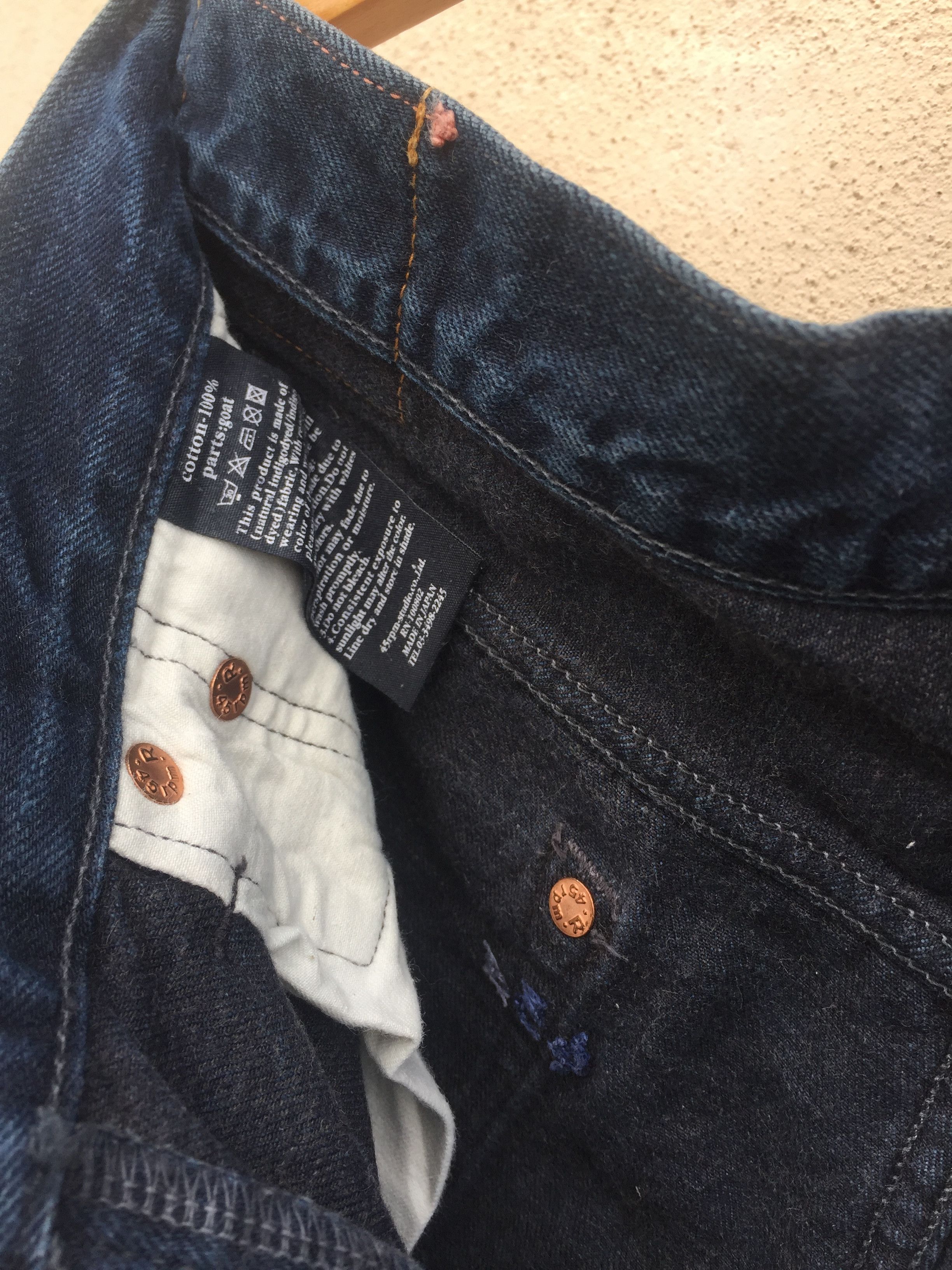 45rpm 45rpm Dark Indigo Denim Regular Fit Size US 28 / EU 44 - 4 Thumbnail