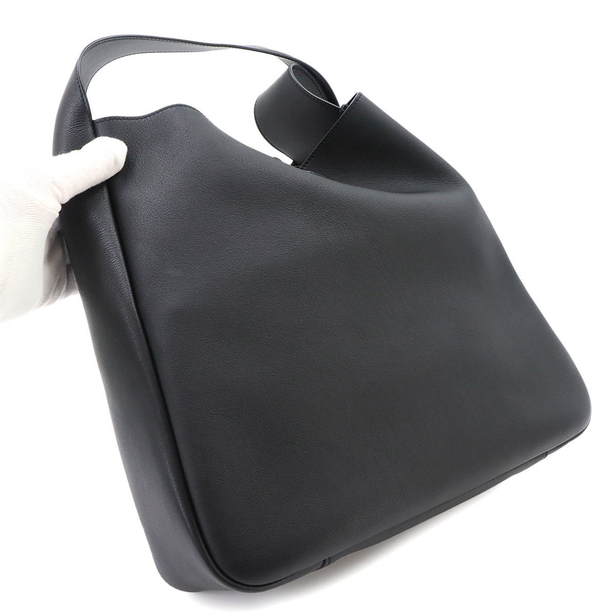 Saint Laurent Paris Saint Laurent LE 5 A 7 Soft Large Shoulder Handbag Leather Black 753837 Bag Size ONE SIZE - 9 Thumbnail