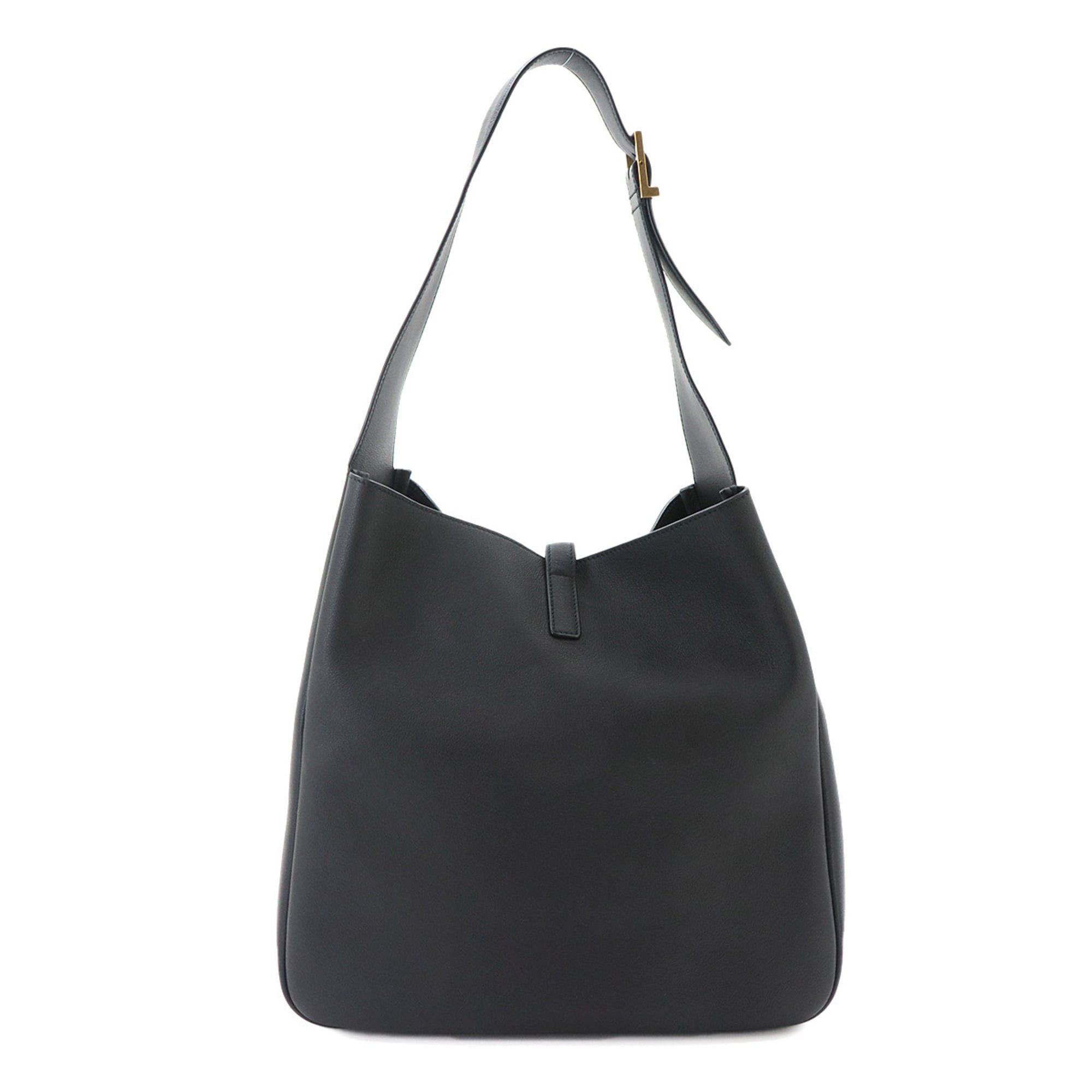 Saint Laurent Paris Saint Laurent LE 5 A 7 Soft Large Shoulder Handbag Leather Black 753837 Bag Size ONE SIZE - 3 Thumbnail