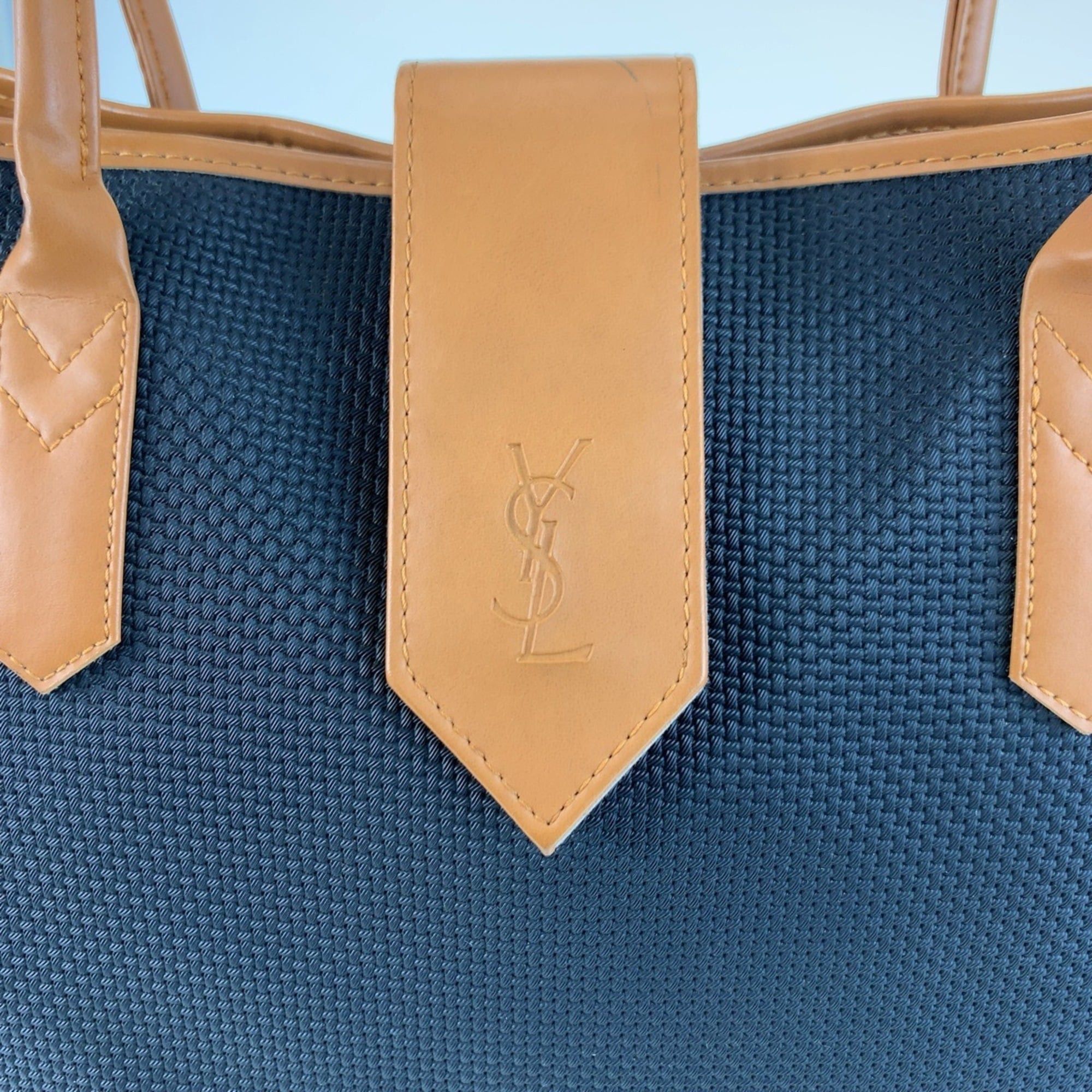 Yves Saint Laurent YVES SAINT LAURENT YSL Black and Brown Tote Bag Shoulder for Women Size ONE SIZE - 3 Thumbnail