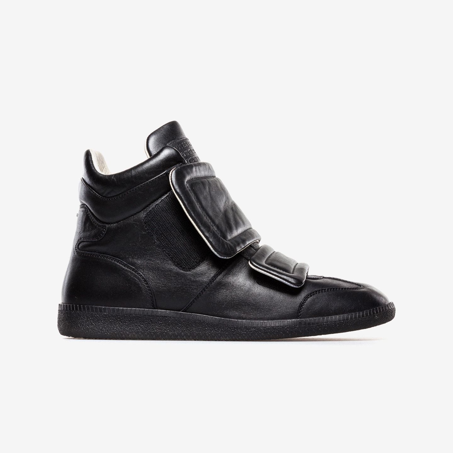 靴 \"martin margiela\"clinic hi sneaker Hi-Top Double Strap Shoes Future White with Red Soles