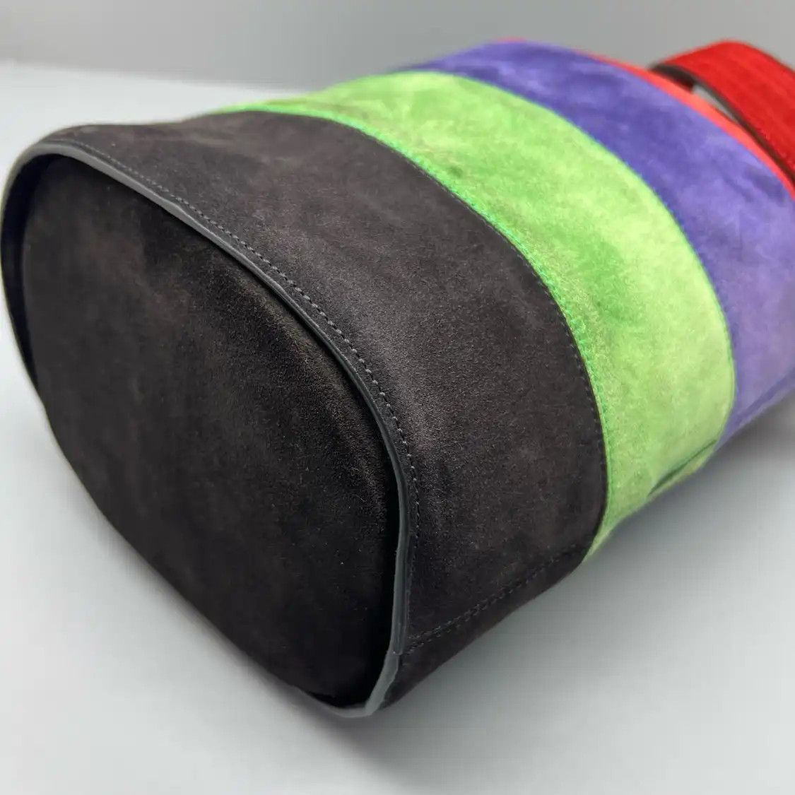 Celine CELINE bucket bag multi-color suede shoulder bag Size ONE SIZE - 9 Thumbnail
