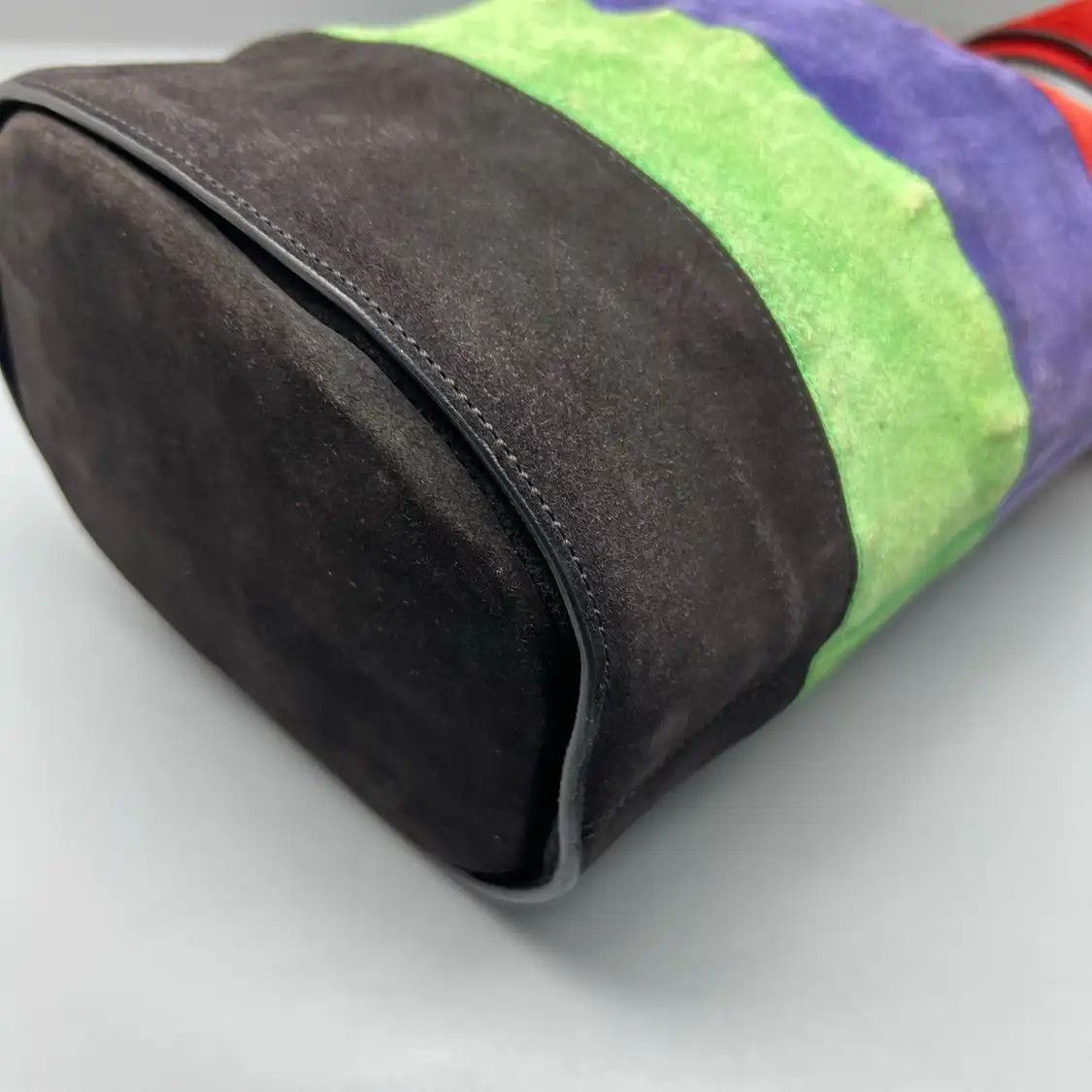 Celine CELINE bucket bag multi-color suede shoulder bag Size ONE SIZE - 16 Thumbnail