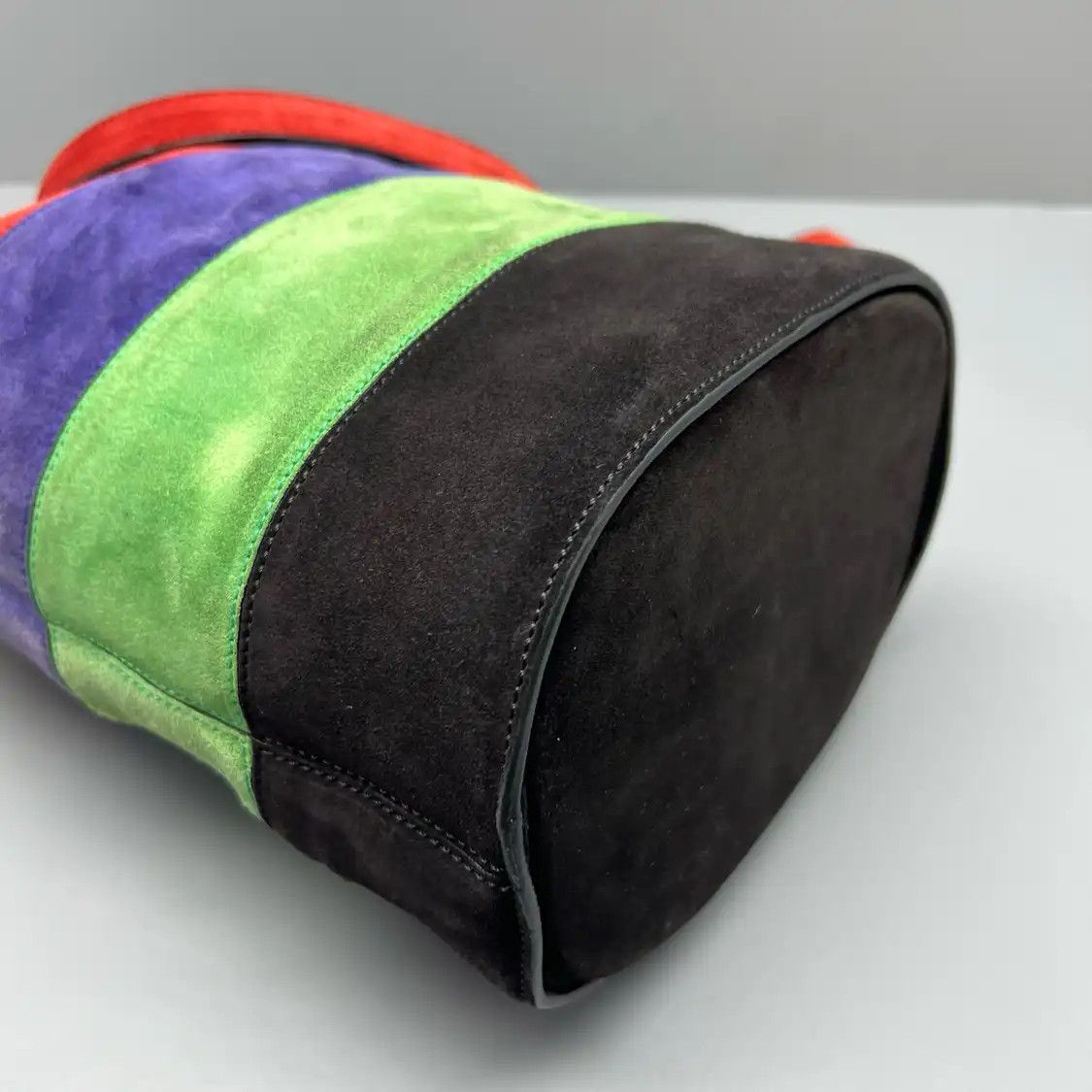 Celine CELINE bucket bag multi-color suede shoulder bag Size ONE SIZE - 10 Thumbnail