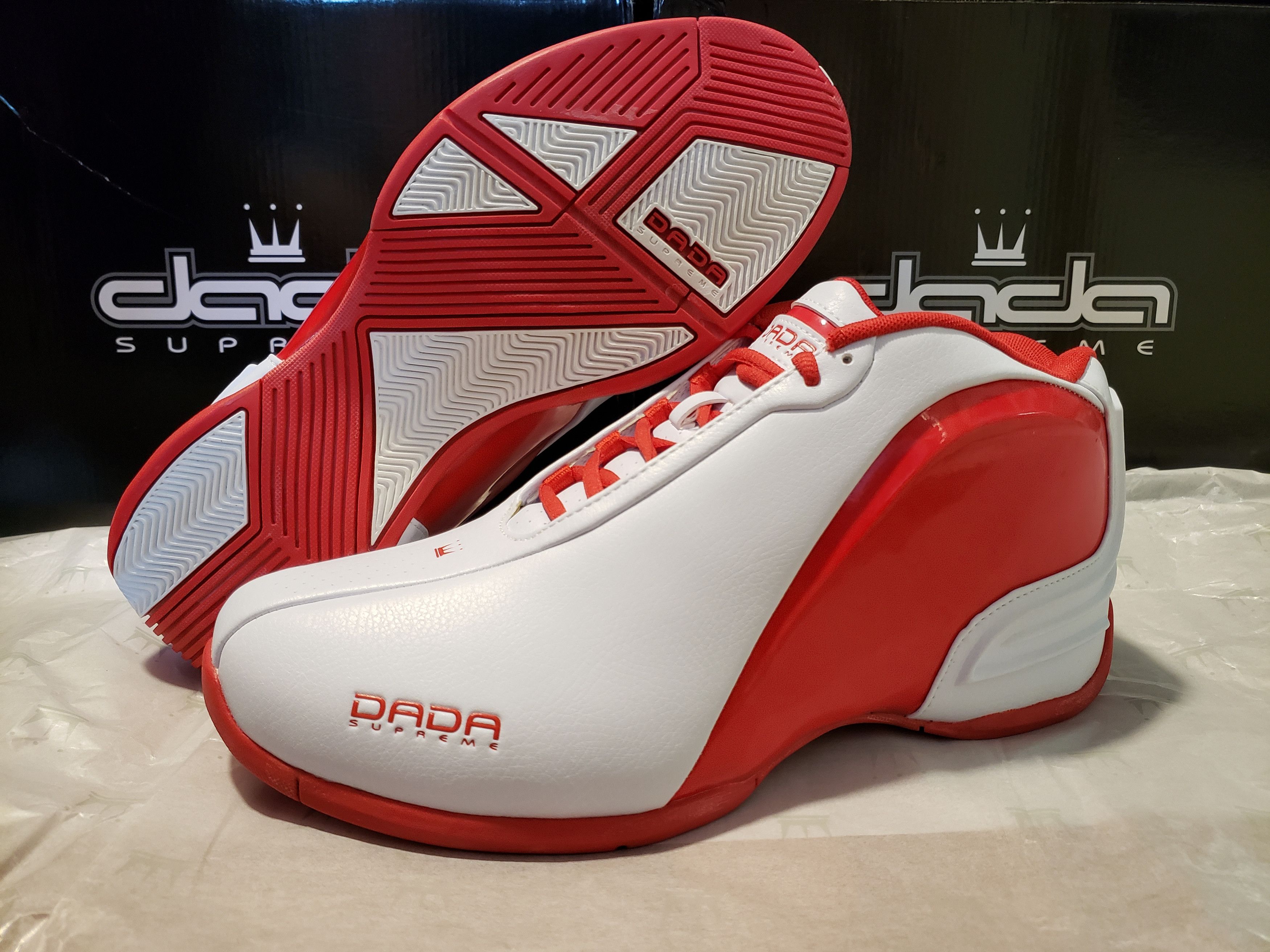 DADA Supreme Red & Blue Mens Designer Sneakers Shoes Size 8.5