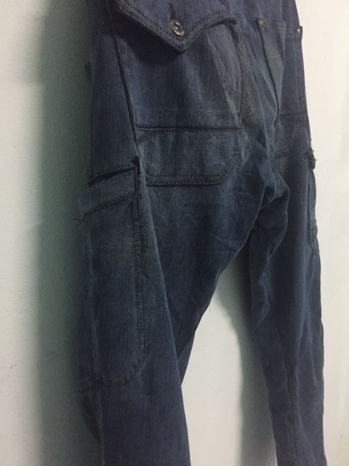 Japanese Brand Cargo Jean Pant Field Core Stretch Size US 31 - 11 Thumbnail