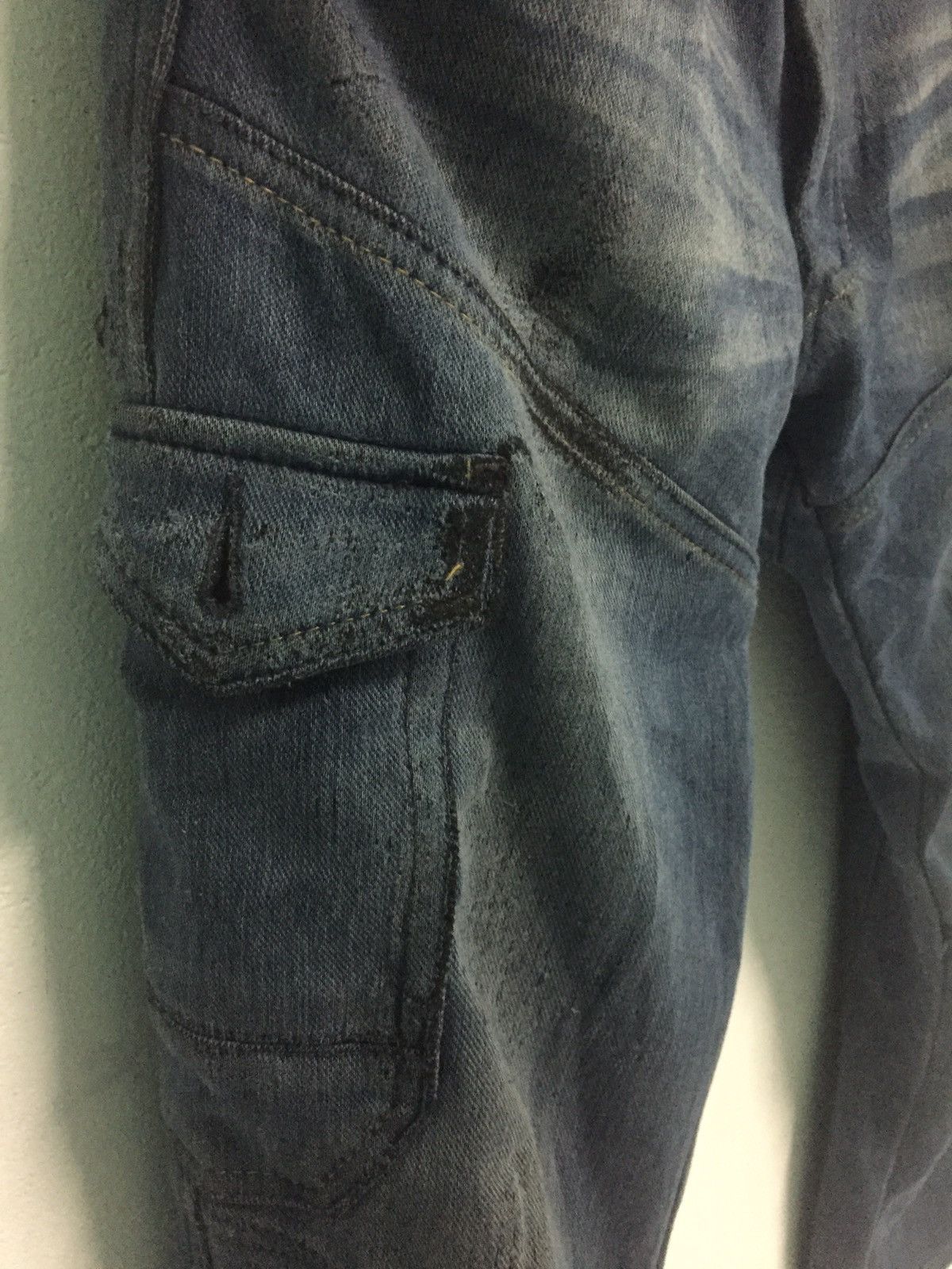 Japanese Brand Cargo Jean Pant Field Core Stretch Size US 31 - 9 Thumbnail