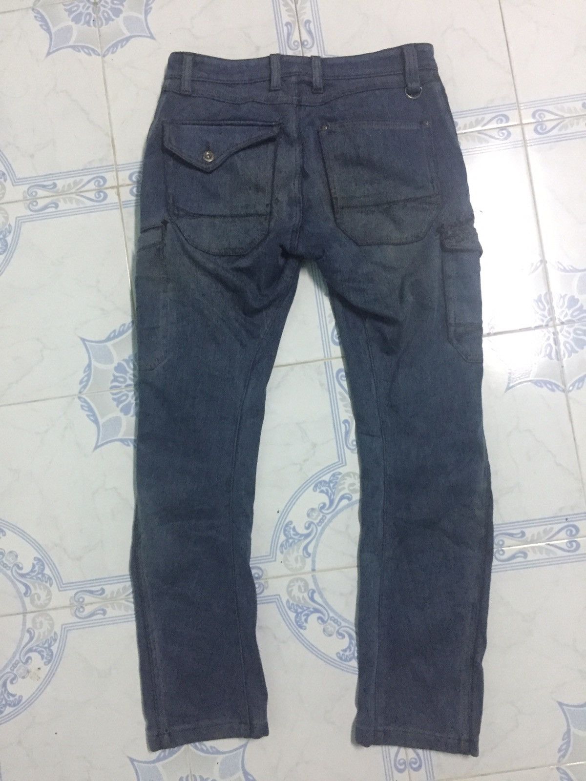Japanese Brand Cargo Jean Pant Field Core Stretch Size US 31 - 14 Thumbnail