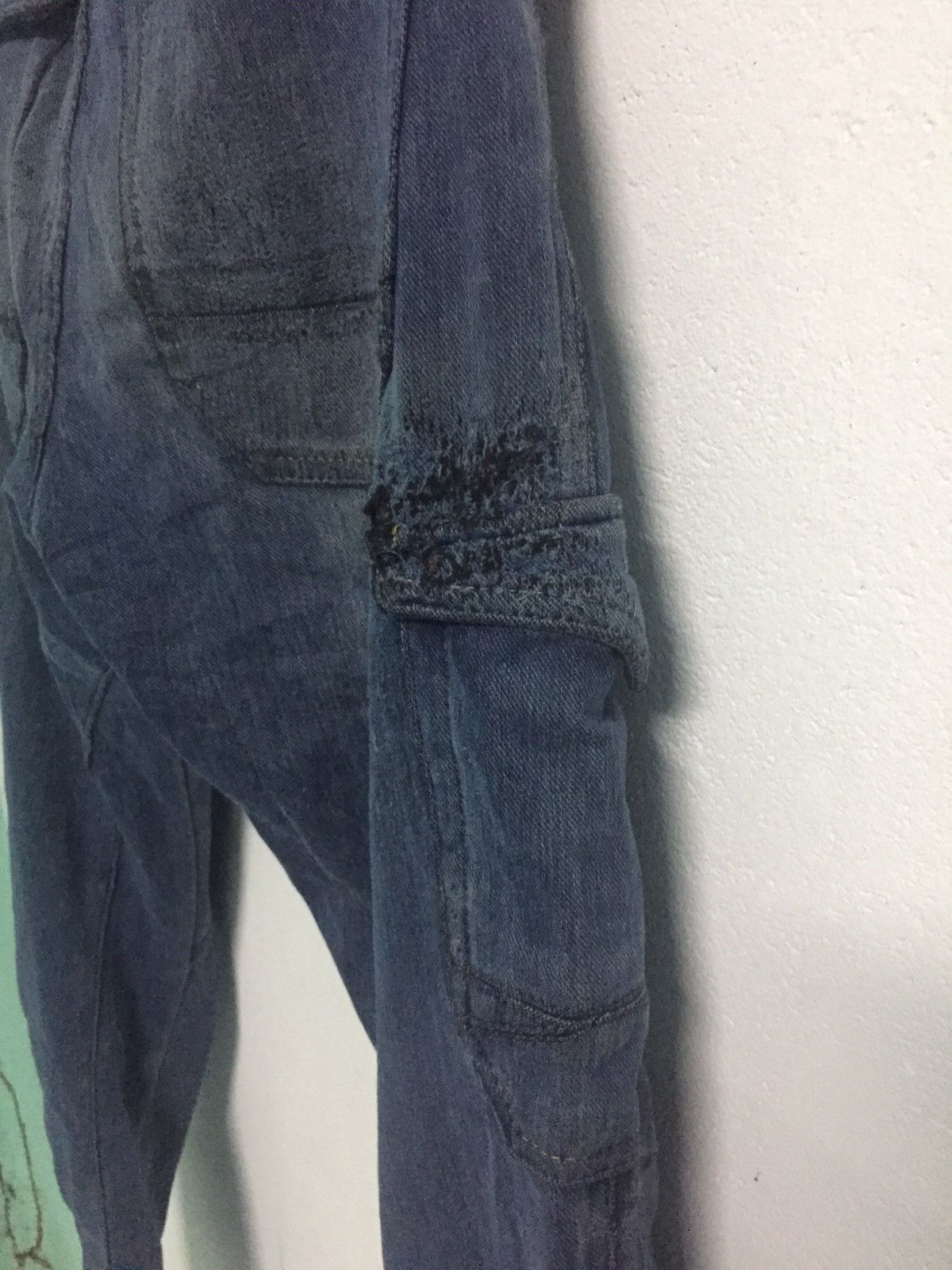 Japanese Brand Cargo Jean Pant Field Core Stretch Size US 31 - 12 Thumbnail