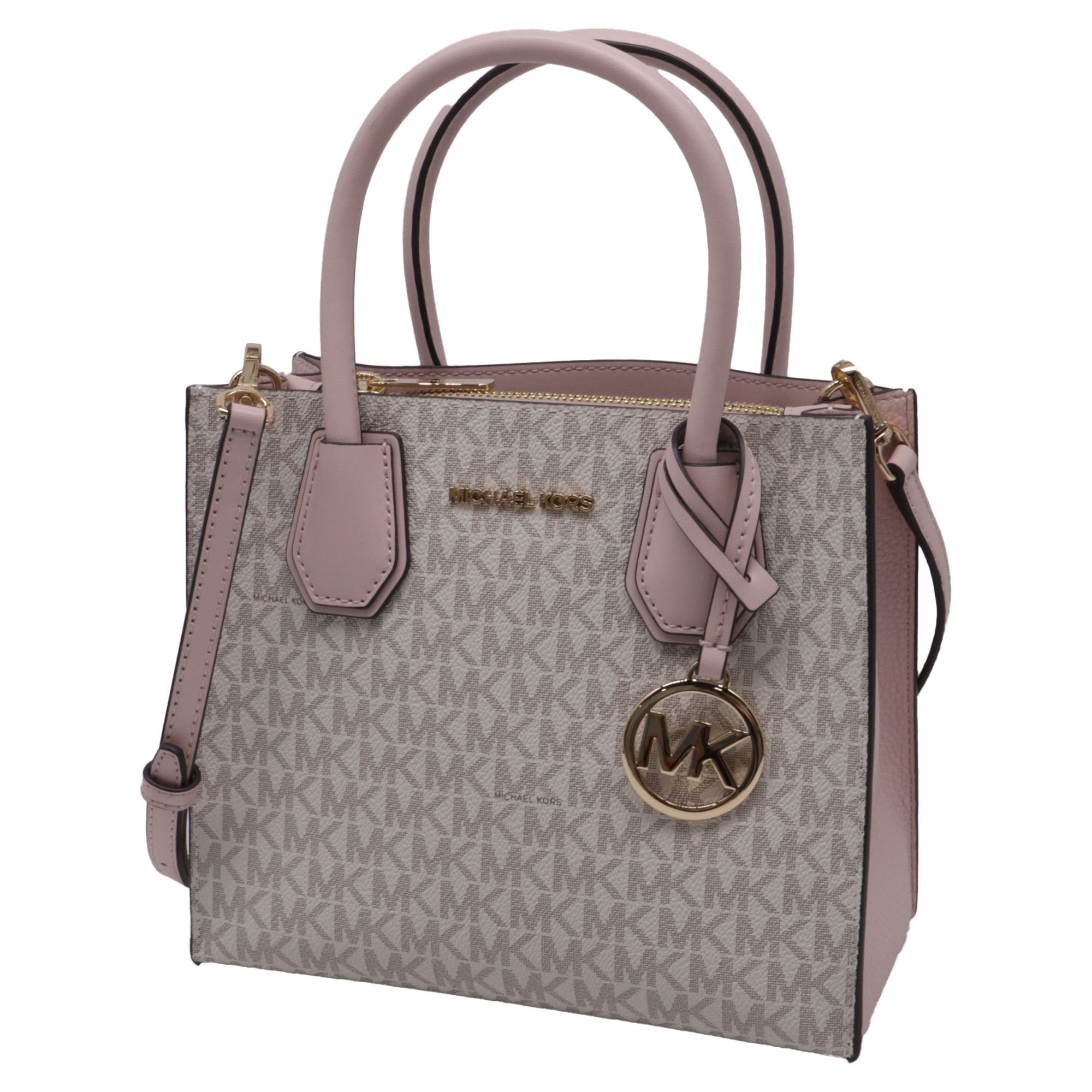 Michael Kors Michael Kors Mercer Medium Signature Logo Crossbody Bag in P Size ONE SIZE - 2 Thumbnail