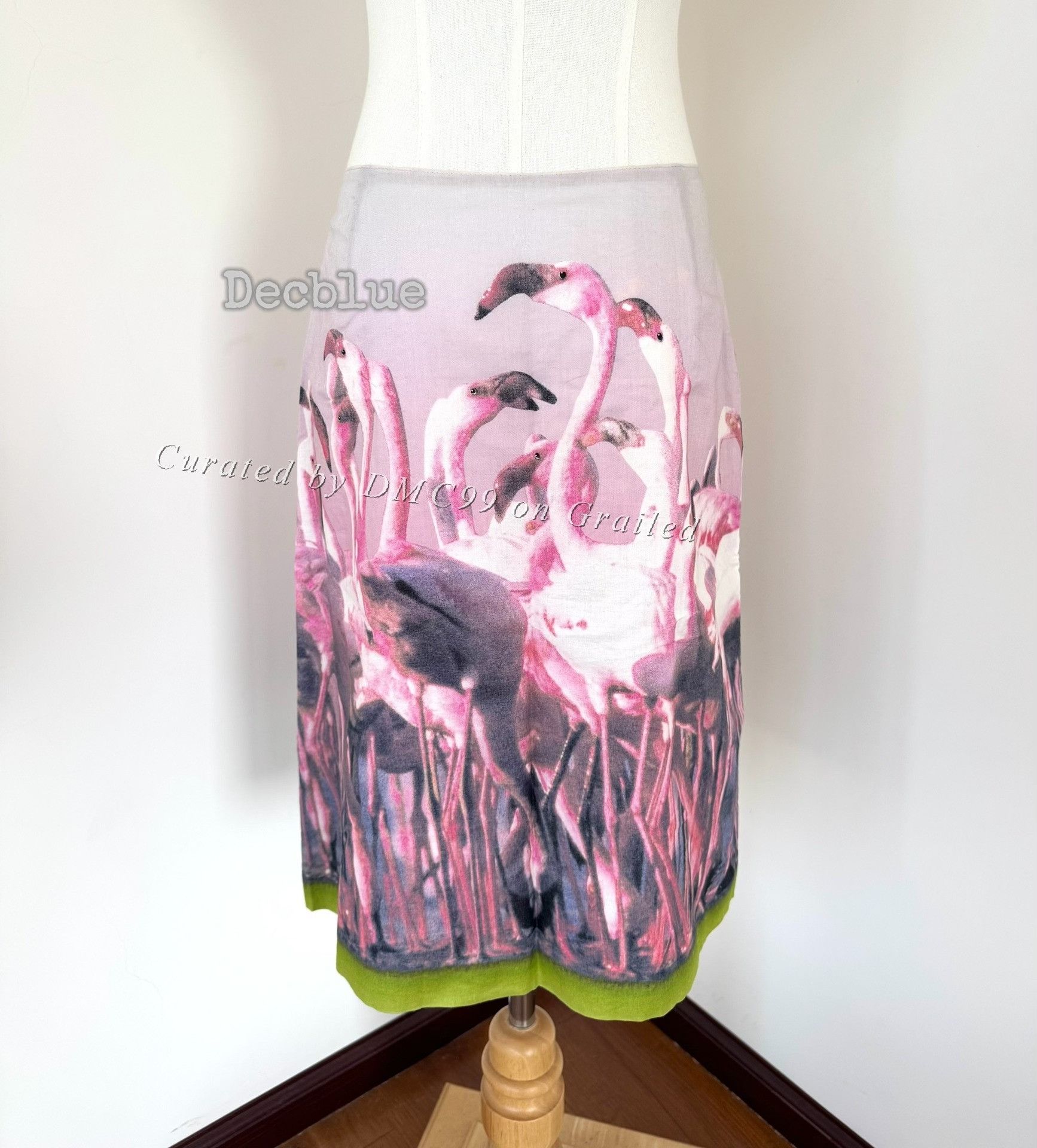 Paul Smith Flamingo Print Skirt, Women's (Size 38) — image 4 of 6