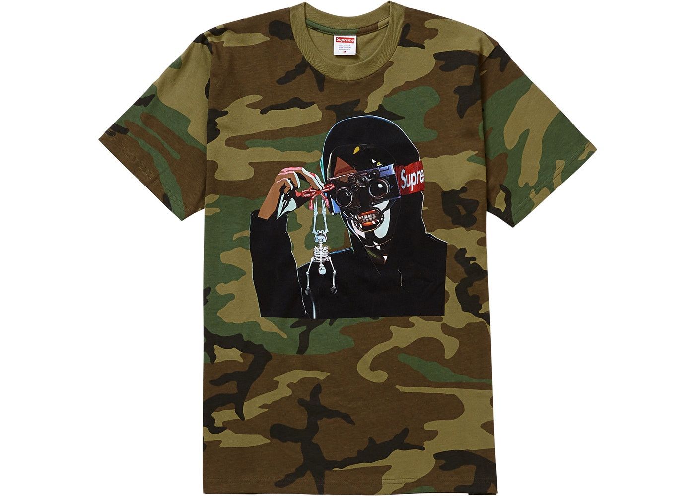 Supreme Creeper Tee Woodland Camo Large Short Sleeve T Shirts
